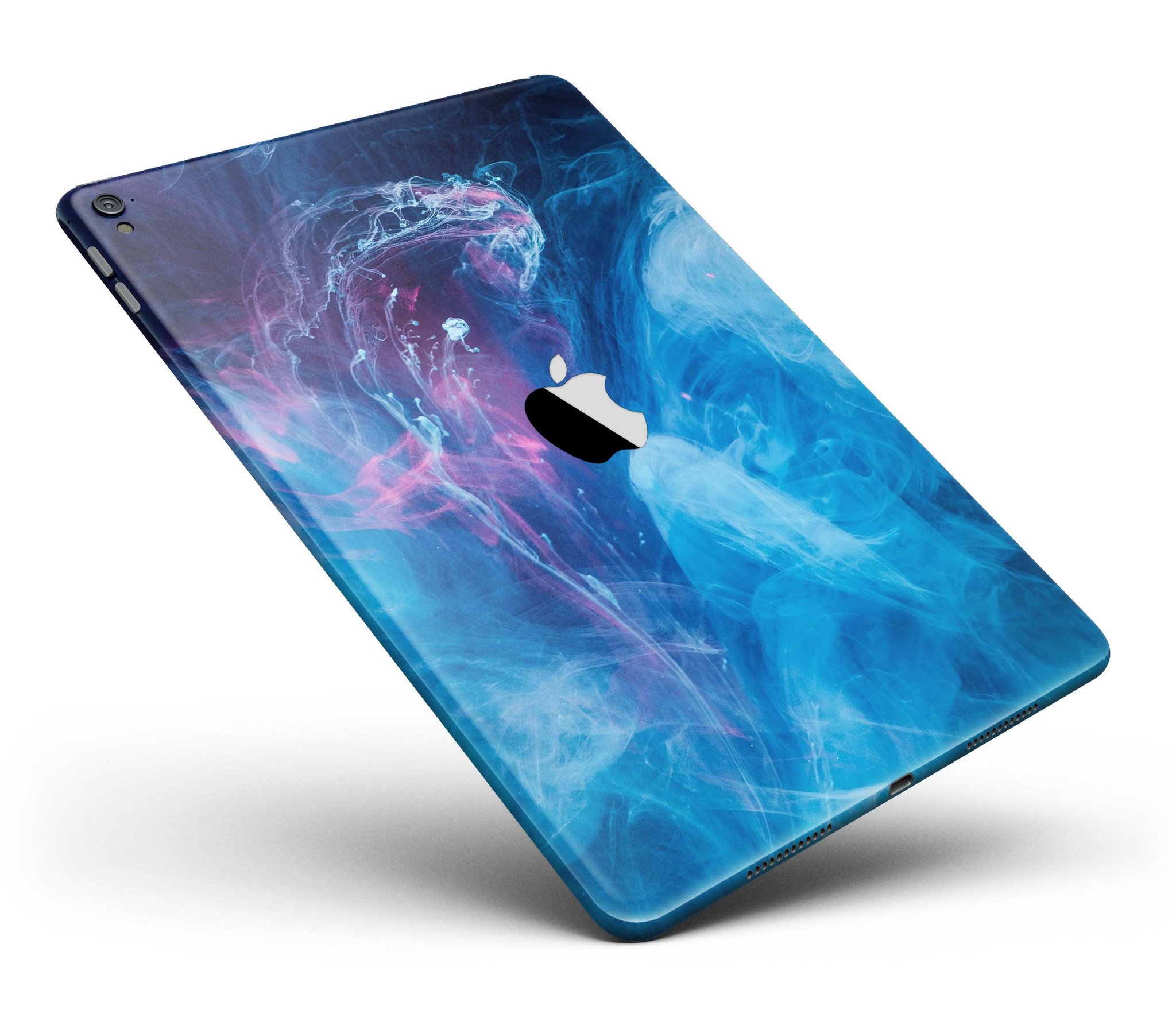 Dream Blue Cloud Full Body Skin for iPad Pro, showcasing vibrant blue cloud design on premium vinyl material.
