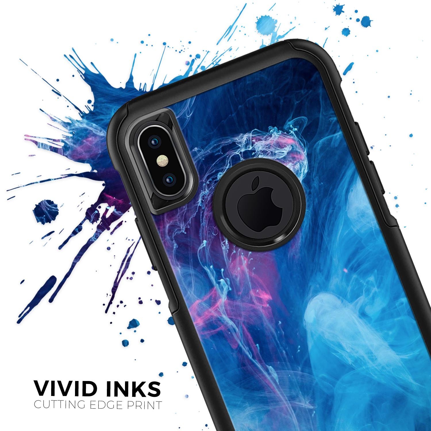 Dream Blue Cloud Skin Kit for iPhone OtterBox Cases featuring a vibrant blue cloud design and ultra-thin protection.