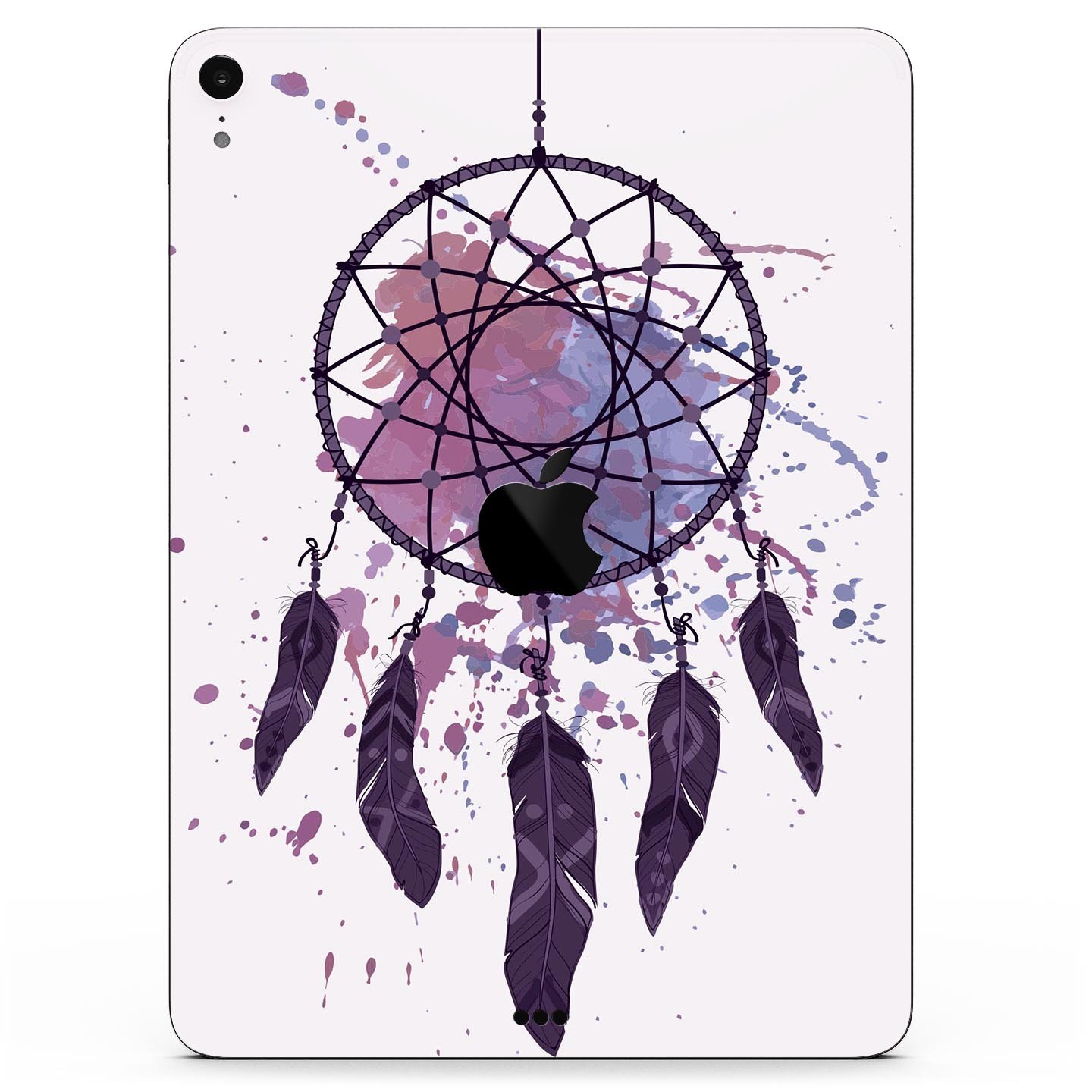 Dreamcatcher Splatter Full Body Skin Decal for Apple iPad Pro, showcasing vibrant colors and intricate design.