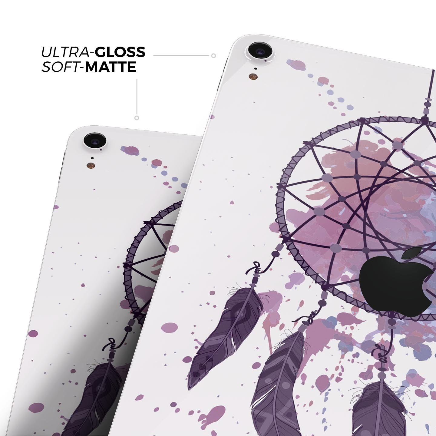 Dreamcatcher Splatter Full Body Skin Decal for Apple iPad Pro, showcasing vibrant colors and intricate design.