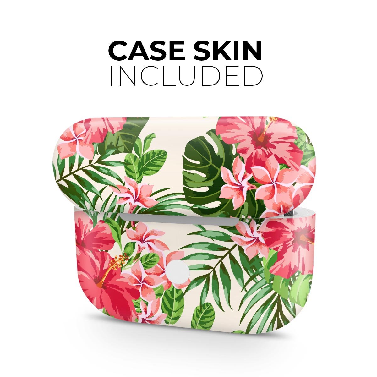 Dreamy Subtle Floral V1 skin decal wrap kit for Apple AirPods Pro, showcasing a floral design with a soft-touch matte finish.