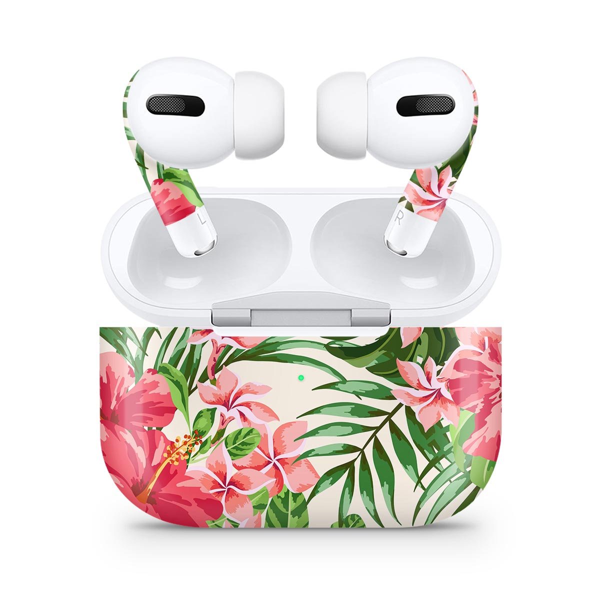 Dreamy Subtle Floral V1 skin decal wrap kit for Apple AirPods Pro, showcasing a floral design with a soft-touch matte finish.