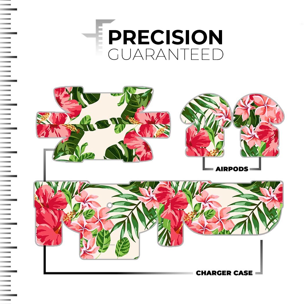 Dreamy Subtle Floral V1 skin decal wrap kit for Apple AirPods Pro, showcasing a floral design with a soft-touch matte finish.