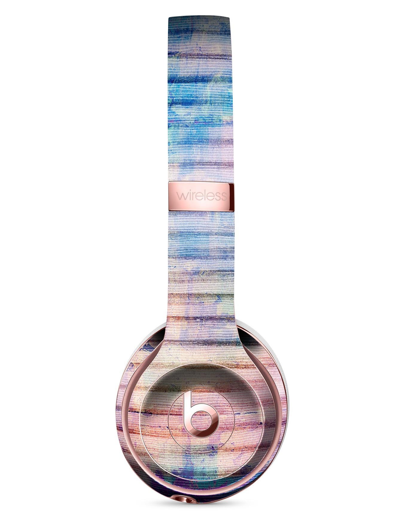 Dripping Blue Paint Full-Body Skin Kit for Beats by Dre Solo 3, showcasing vibrant blue design and premium vinyl material.