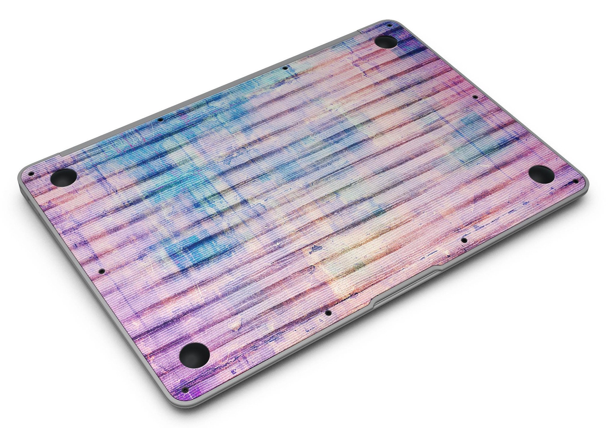 Dripping Blue Paint Skin Kit for MacBook Air, showcasing vibrant blue paint design on a sleek laptop surface.