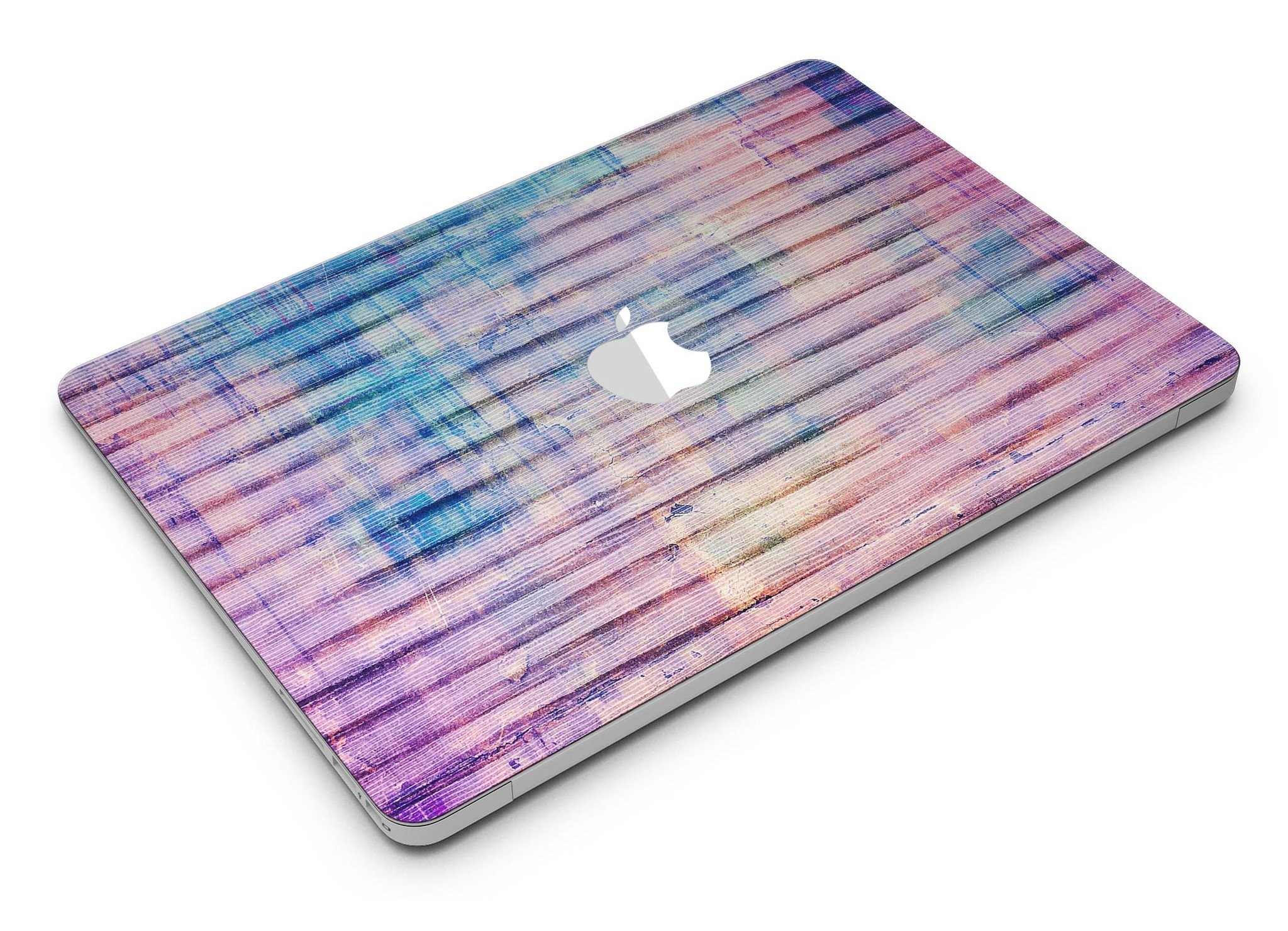 Dripping Blue Paint Skin Kit for MacBook Air, showcasing vibrant blue paint design on a sleek laptop surface.