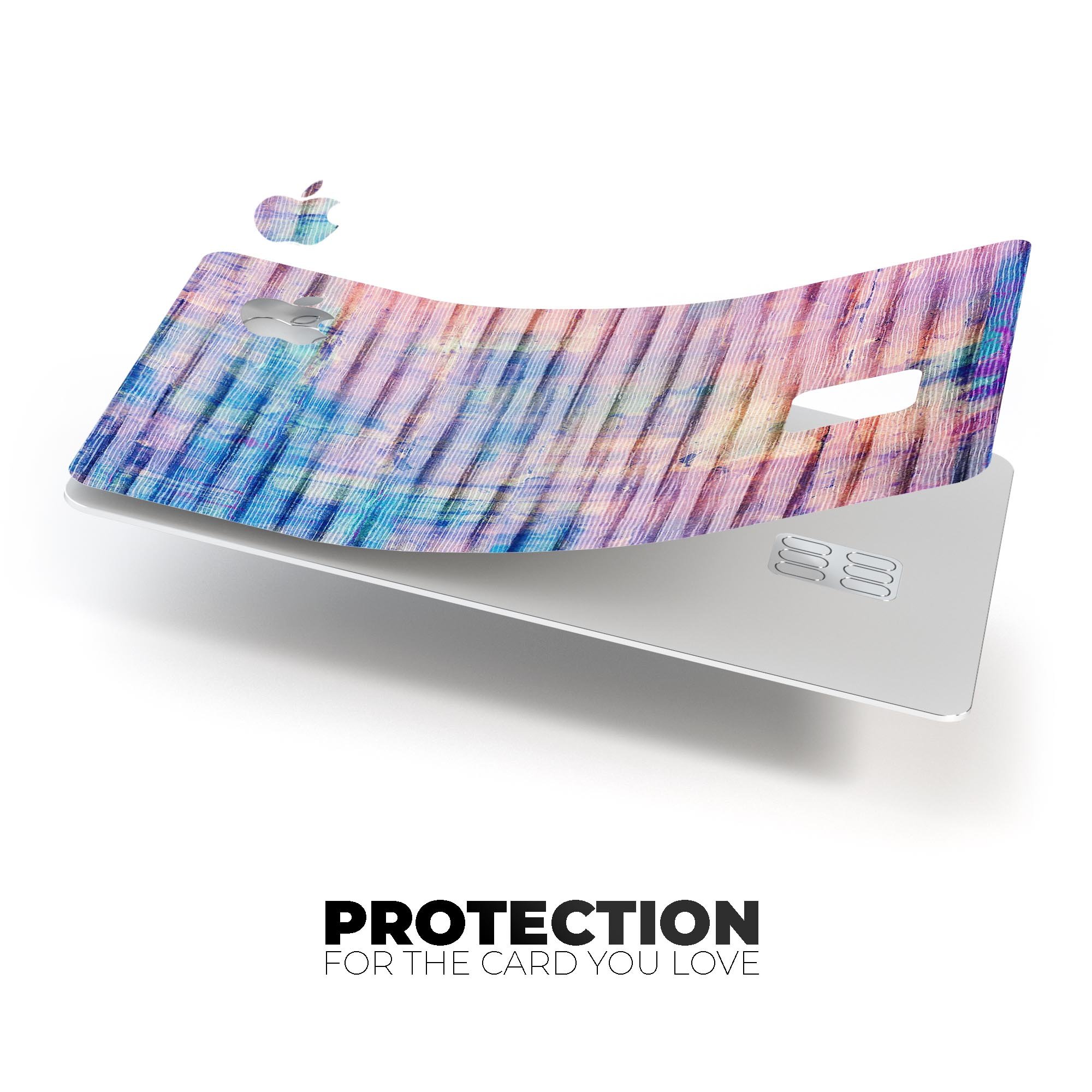 Dripping Blue Paint skin for Apple Card, showcasing vibrant colors and premium vinyl material.