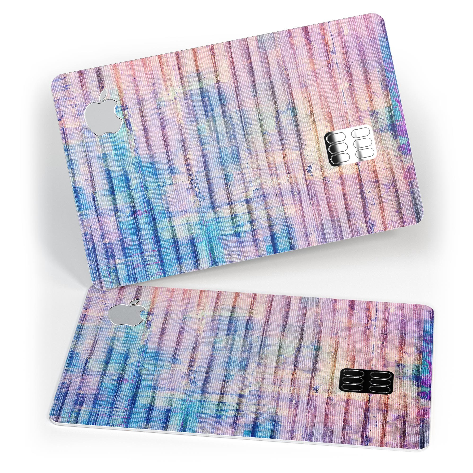 Dripping Blue Paint skin for Apple Card, showcasing vibrant colors and premium vinyl material.