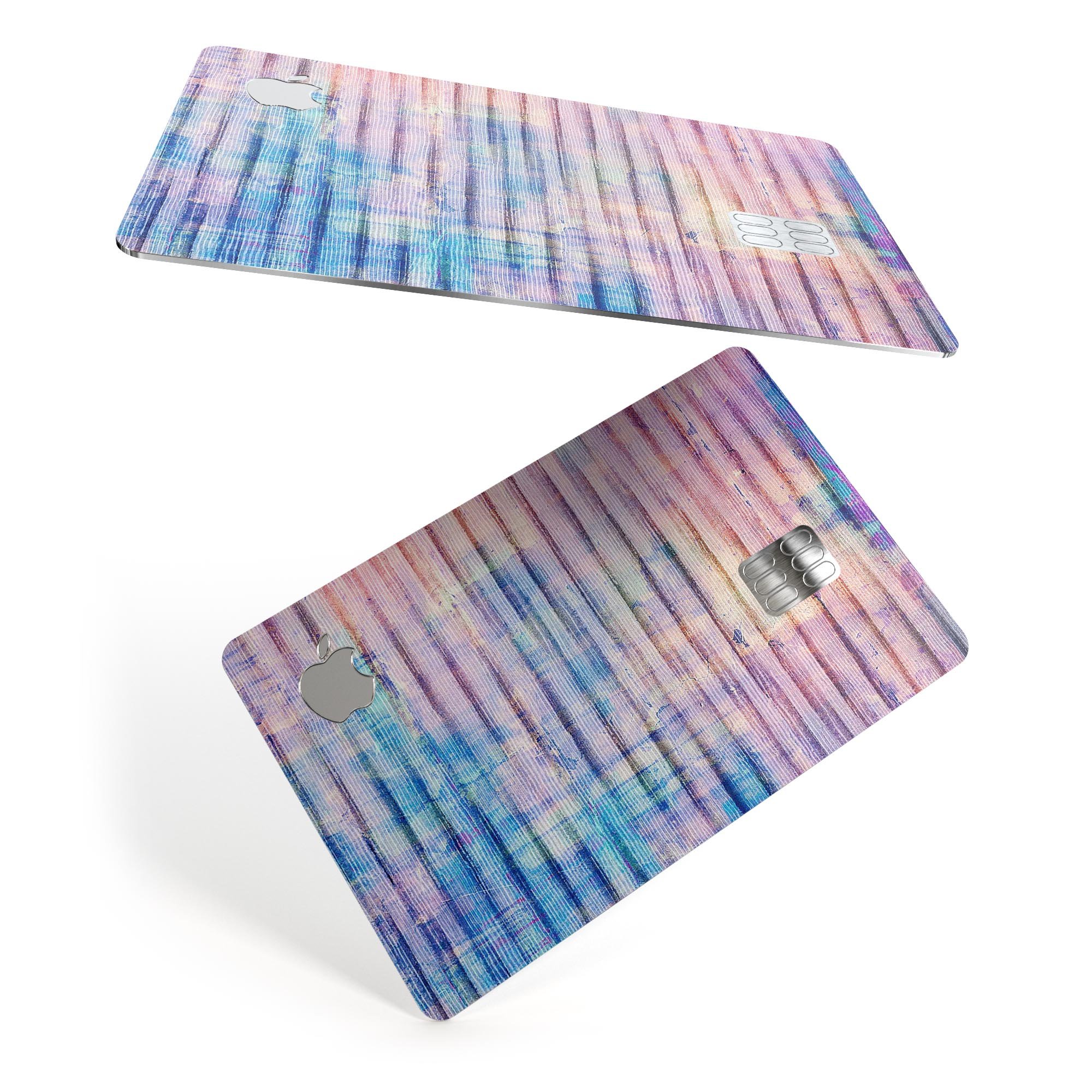 Dripping Blue Paint skin for Apple Card, showcasing vibrant colors and premium vinyl material.