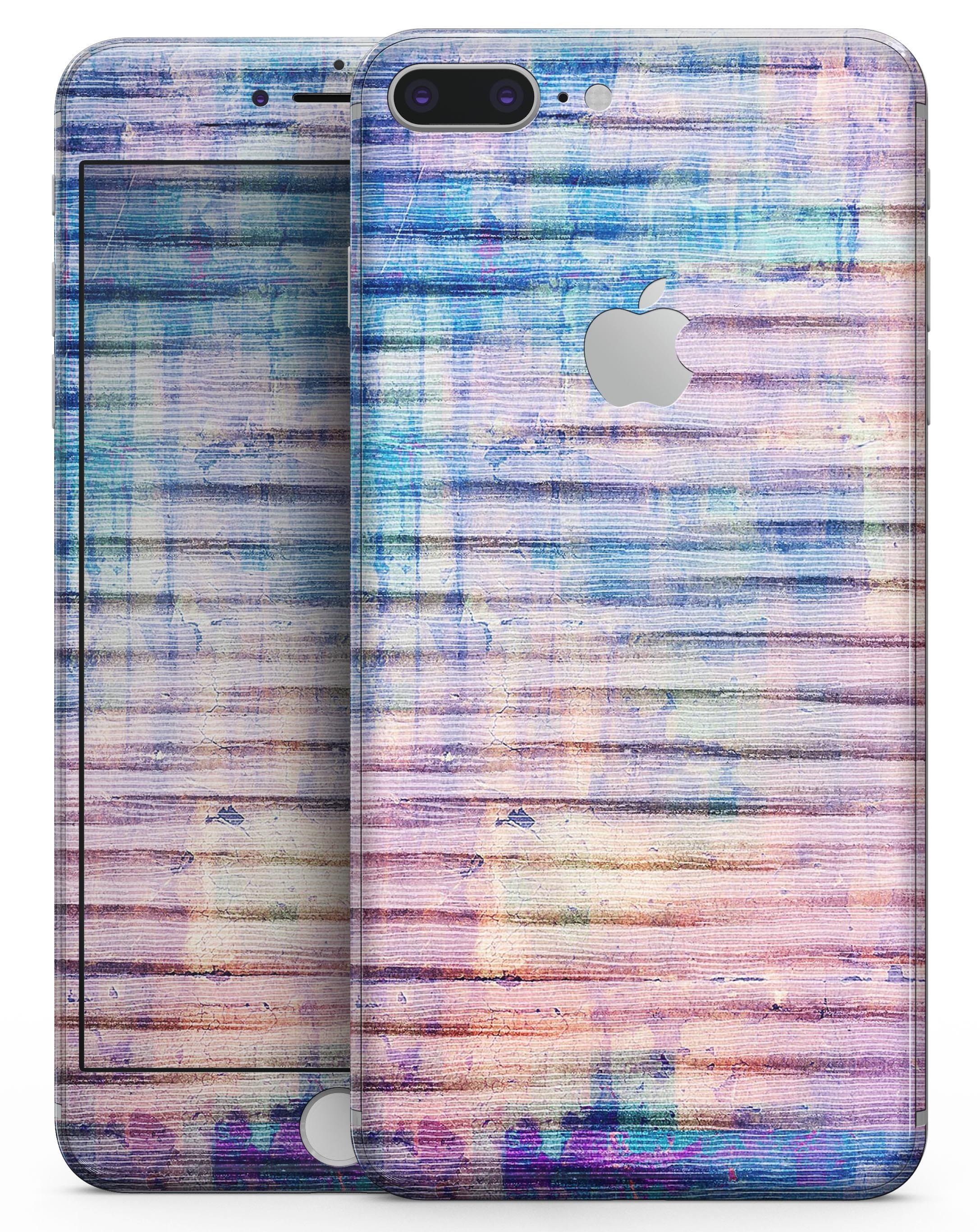 Dripping Blue Paint Skin-kit for iPhone 8 and 8 Plus, showcasing vibrant blue paint design on a sleek device.