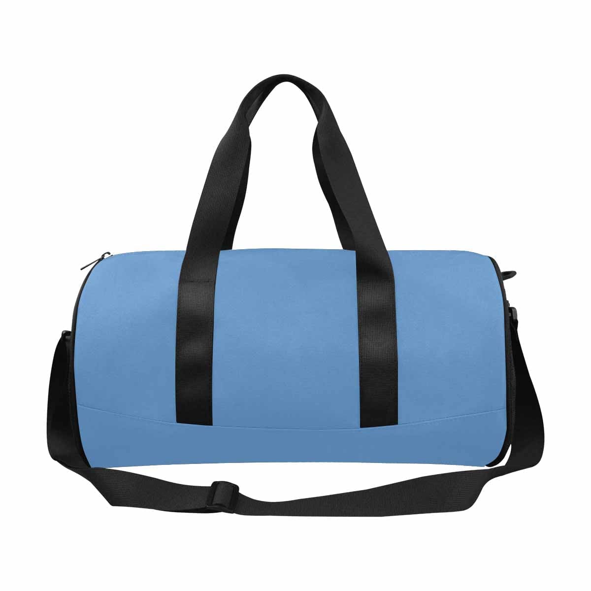 Blue Gray Duffel Bag designed for travel and outdoor activities, featuring waterproof fabric and spacious compartments.