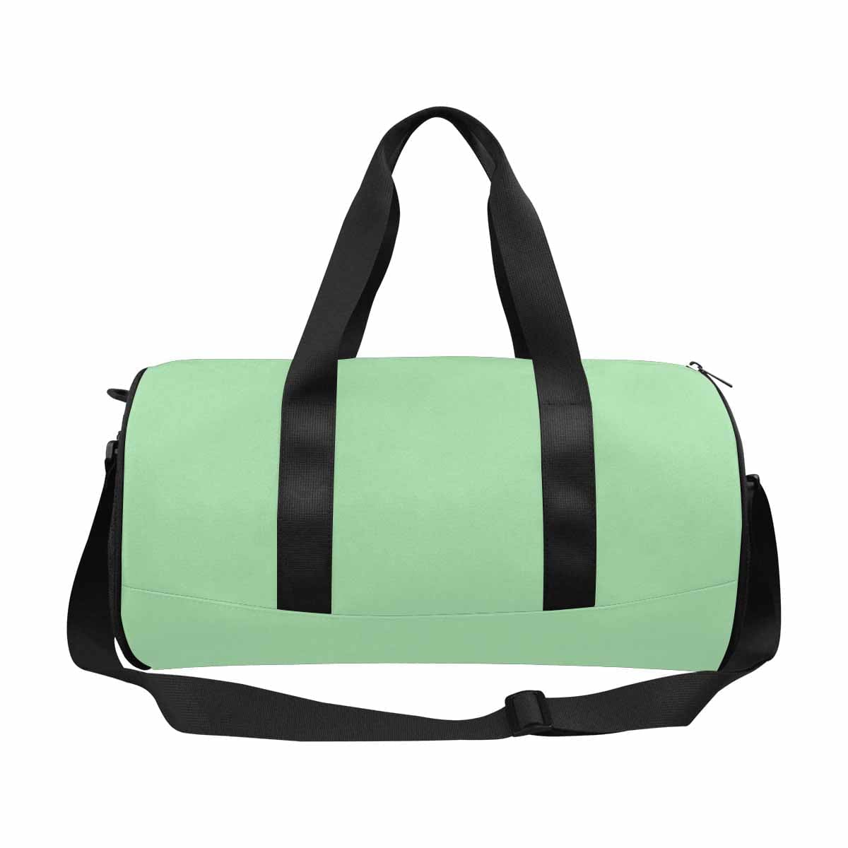 Celadon Green Duffel Bag designed for travel and outdoor activities, featuring waterproof fabric and spacious compartments.