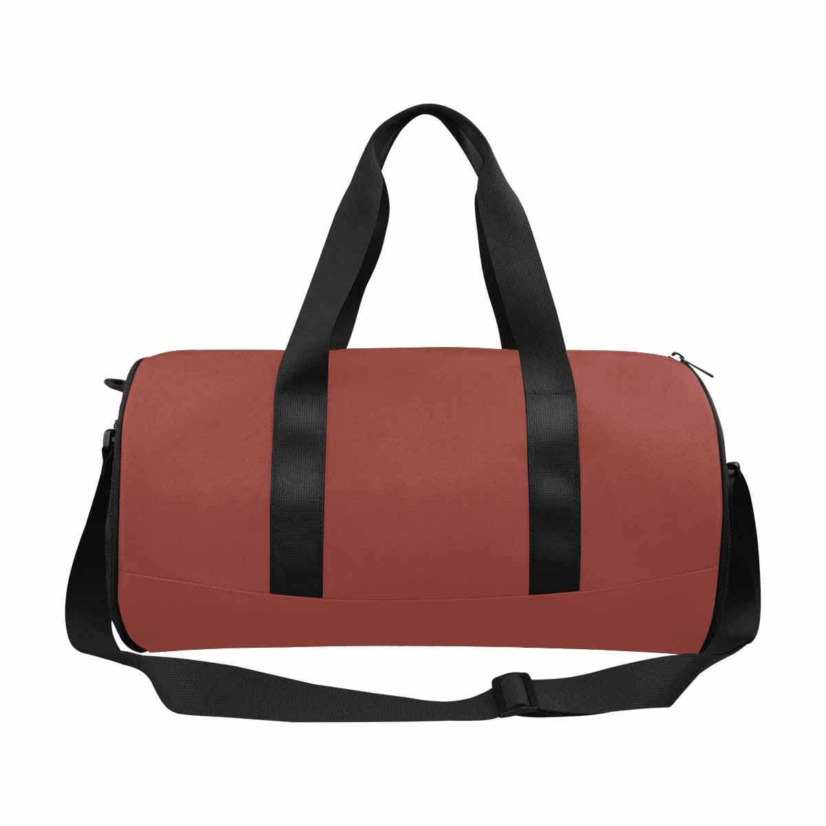 Cognac Red Duffel Bag designed for travel and outdoor activities, featuring waterproof fabric and spacious compartments.
