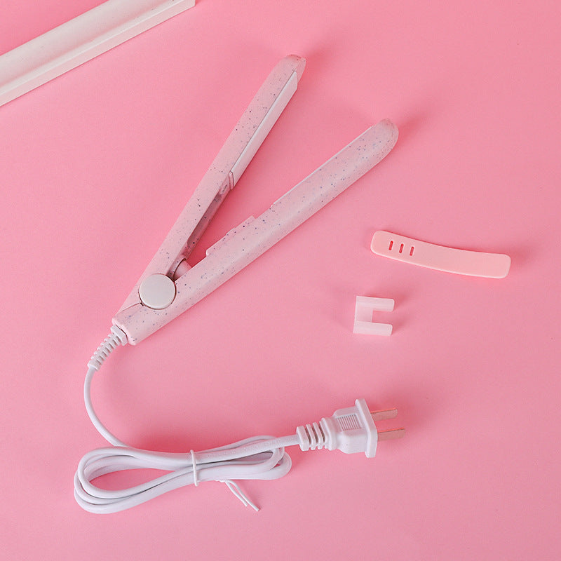 Eco-Chic Dorm Magic Wheat Straw Low Power Bangs Clip Hair, showcasing its sleek design and eco-friendly material.