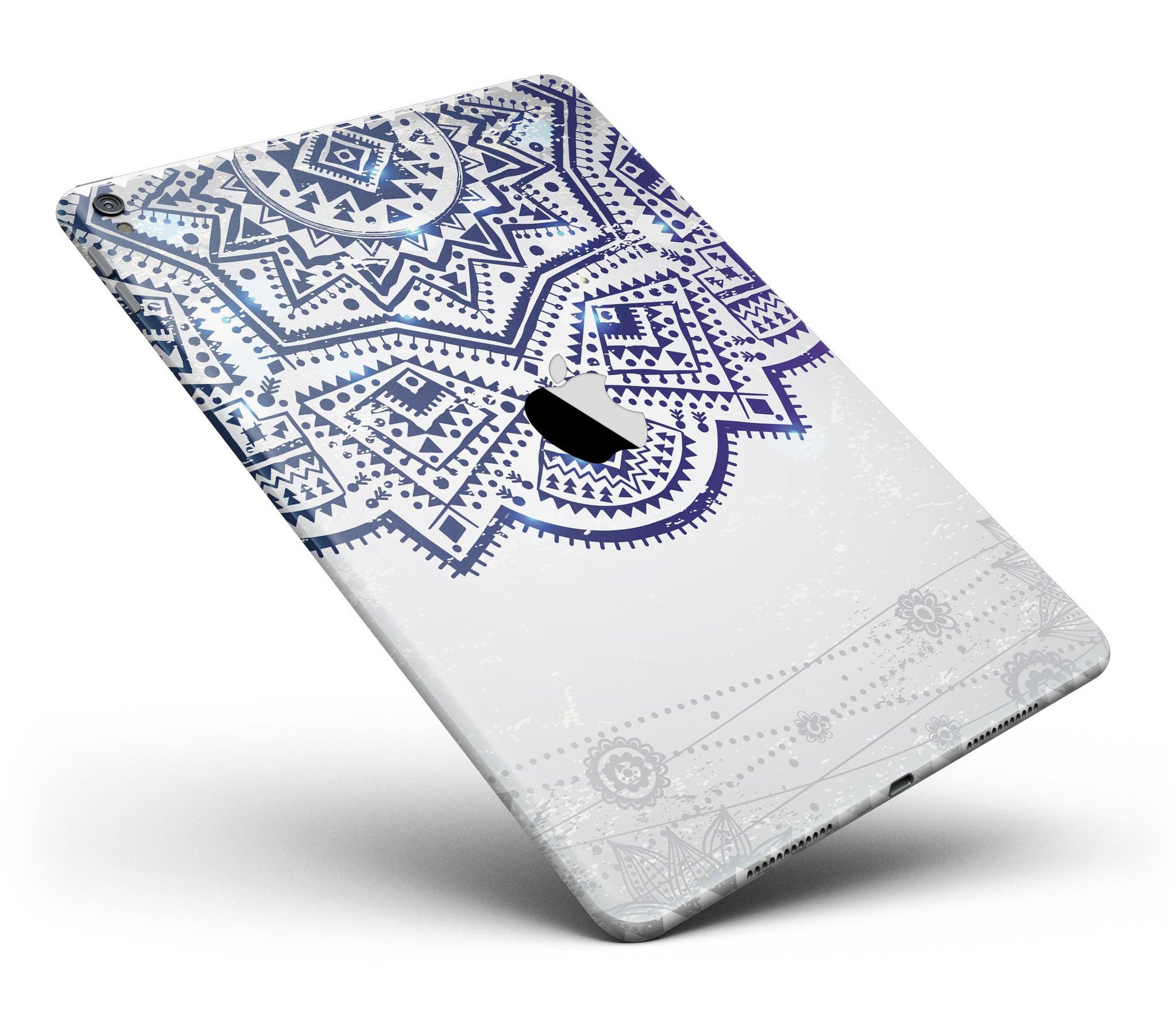 Ethnic Indian Vector Ornament skin for iPad Pro 12.9", showcasing vibrant colors and intricate design.