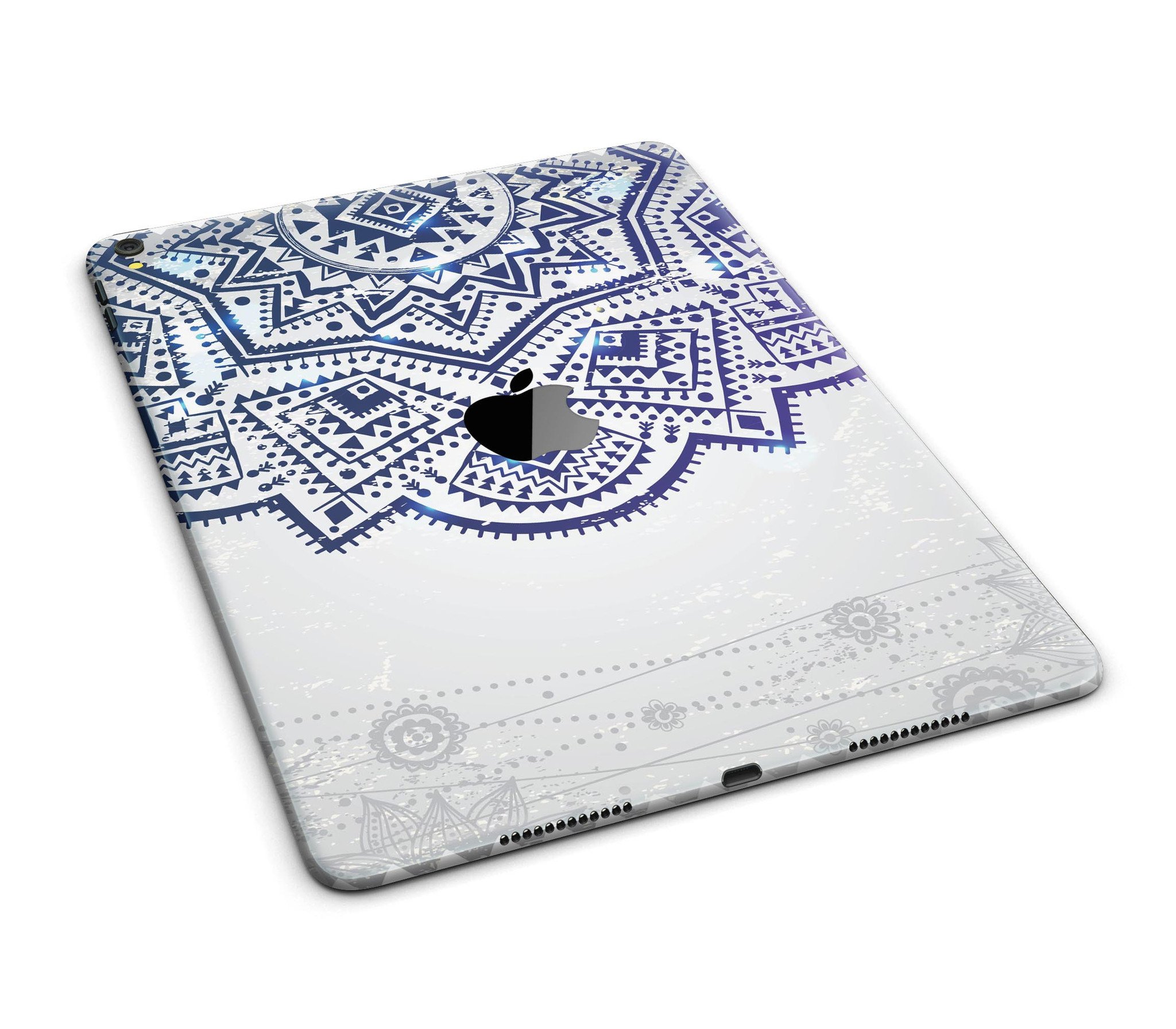 Ethnic Indian Vector Ornament skin for iPad Pro 12.9", showcasing vibrant colors and intricate design.