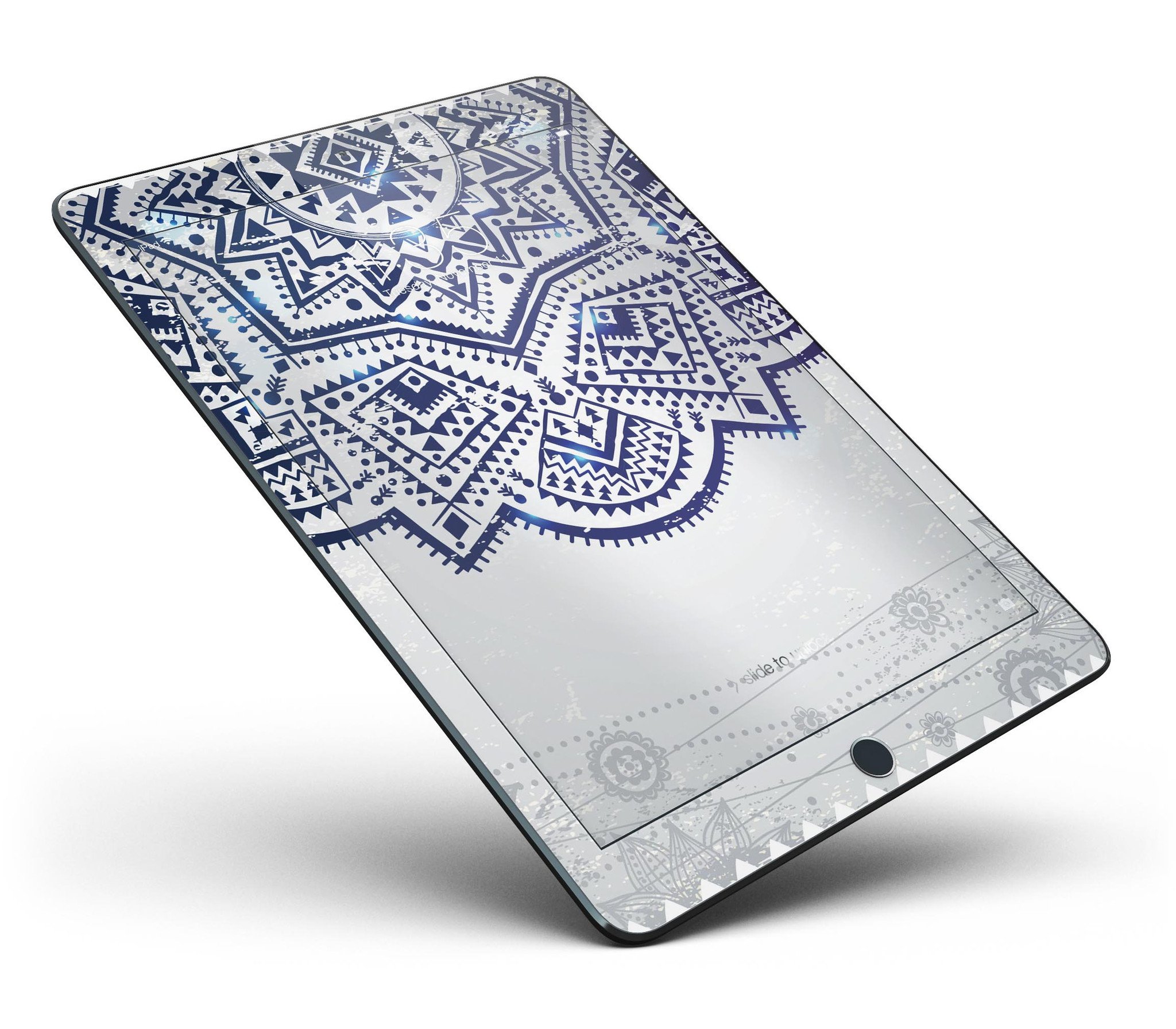 Ethnic Indian Vector Ornament skin for iPad Pro 12.9", showcasing vibrant colors and intricate design.