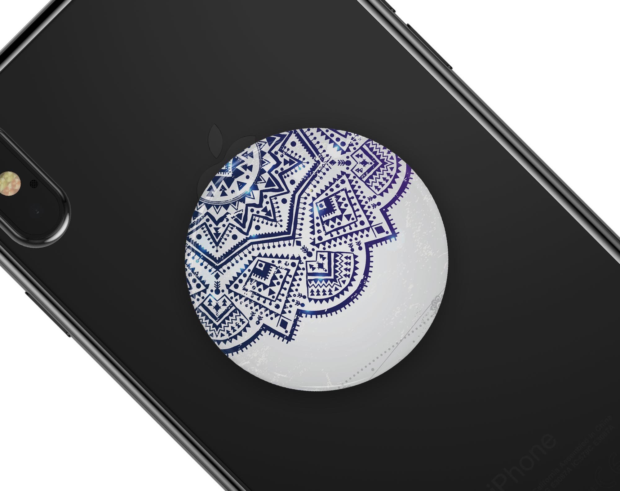 Ethnic Indian Vector Ornament Skin Kit for PopSockets featuring vibrant ethnic designs on premium vinyl.