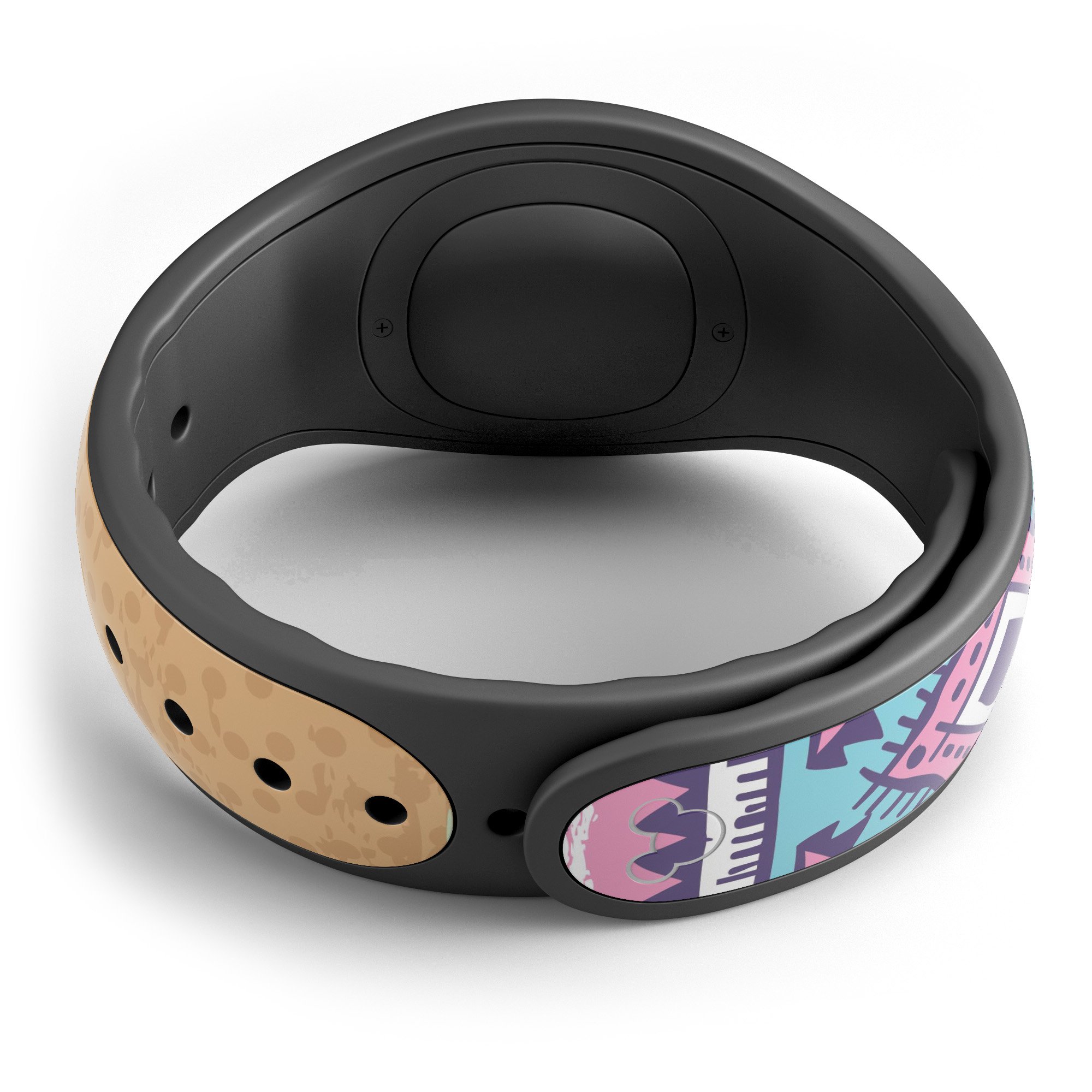 Ethnic Tribe Pattern V2 decal skin wrap kit for Disney Magic Band, showcasing vibrant tribal designs and high-quality finish.