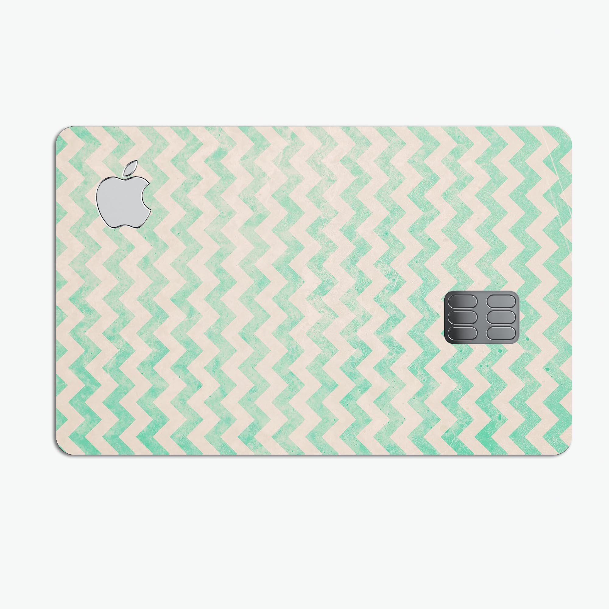 Main Faded Aqua Chevron Pattern - Premium Protective Decal Skin-Kit for the image