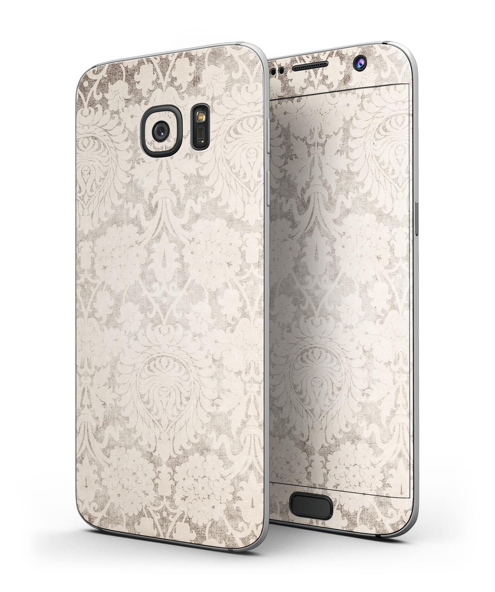 Faded Grunge Pattern Full Body Skin-Kit for Samsung Galaxy S7/S7 Edge, showcasing stylish design and premium vinyl material.