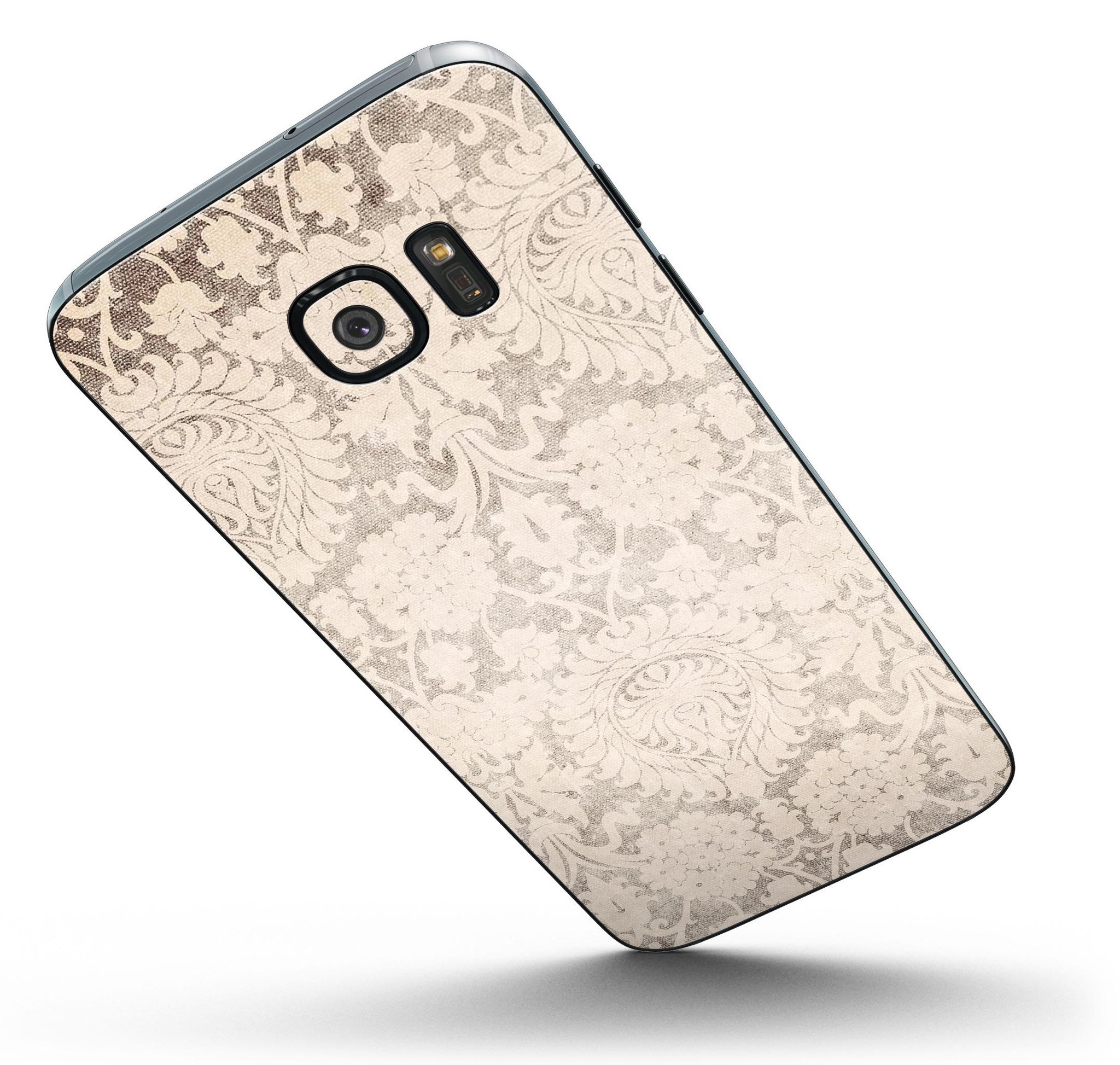 Faded Grunge Pattern Full Body Skin-Kit for Samsung Galaxy S7/S7 Edge, showcasing stylish design and premium vinyl material.