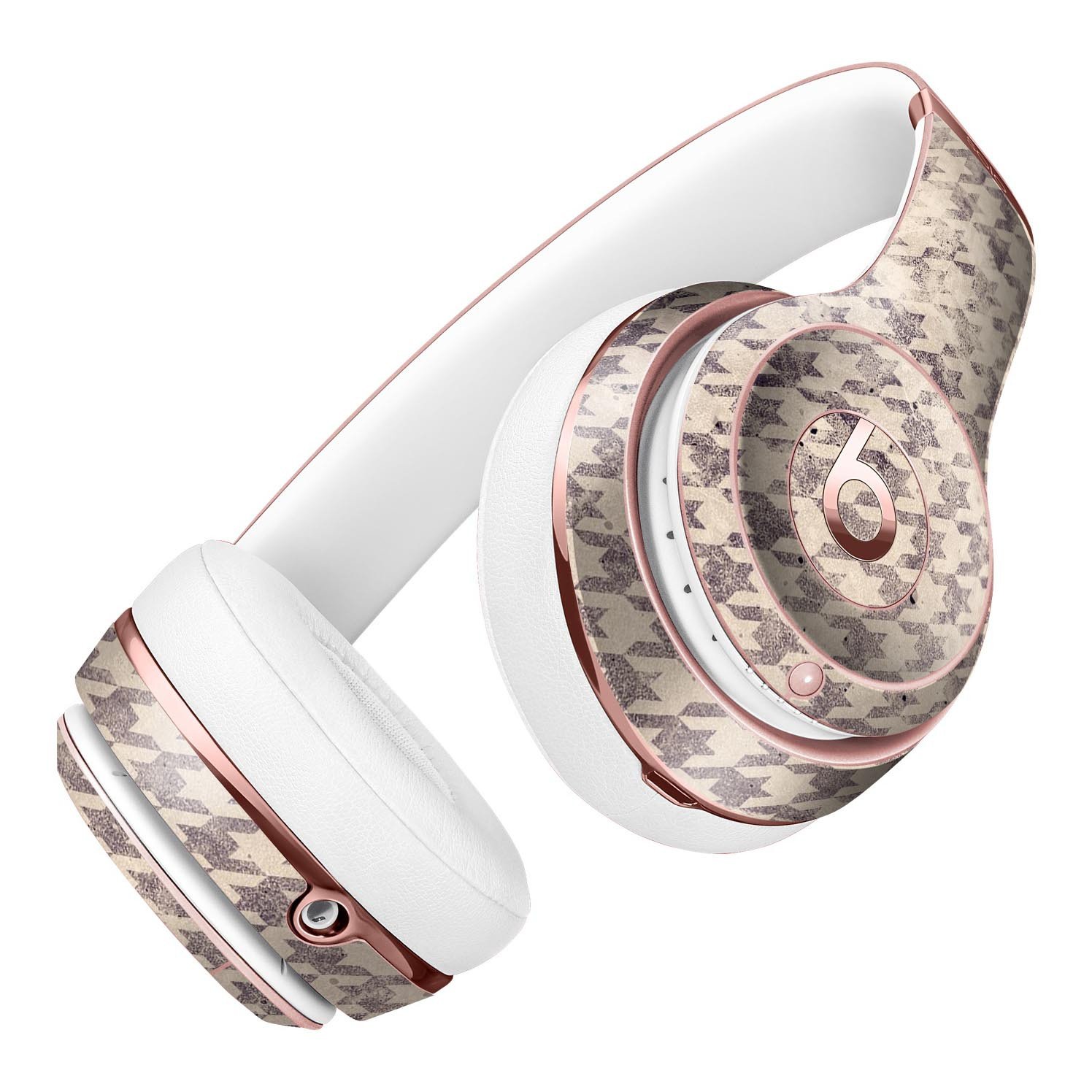 Faded Sharp Black and White Pattern Skin Kit for Beats by Dre Solo 3 Wireless Headphones, showcasing a stylish design and premium vinyl material.
