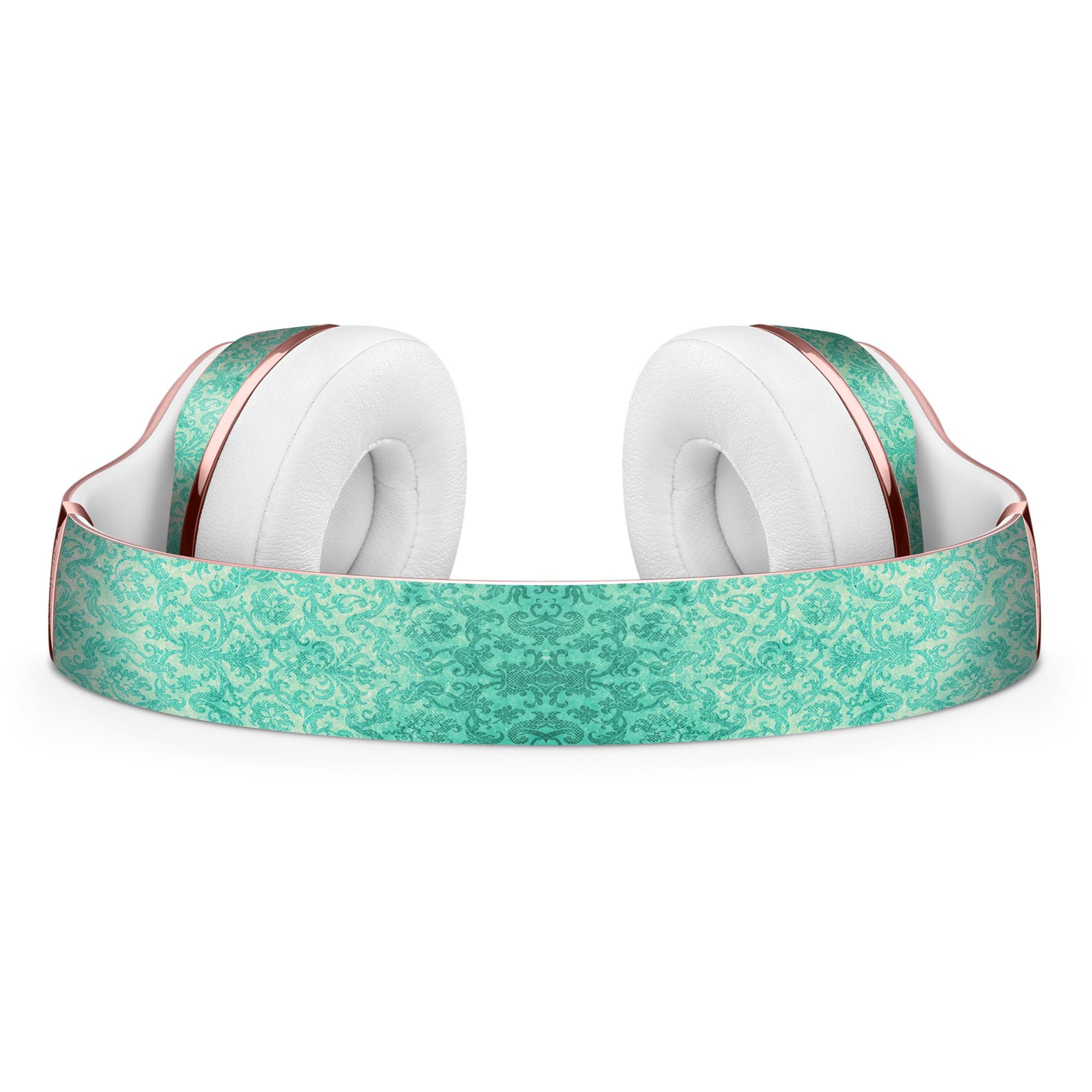 Faded teal and green patterned skin kit for Beats by Dre Solo 3 Wireless Headphones, showcasing a stylish design and premium quality.