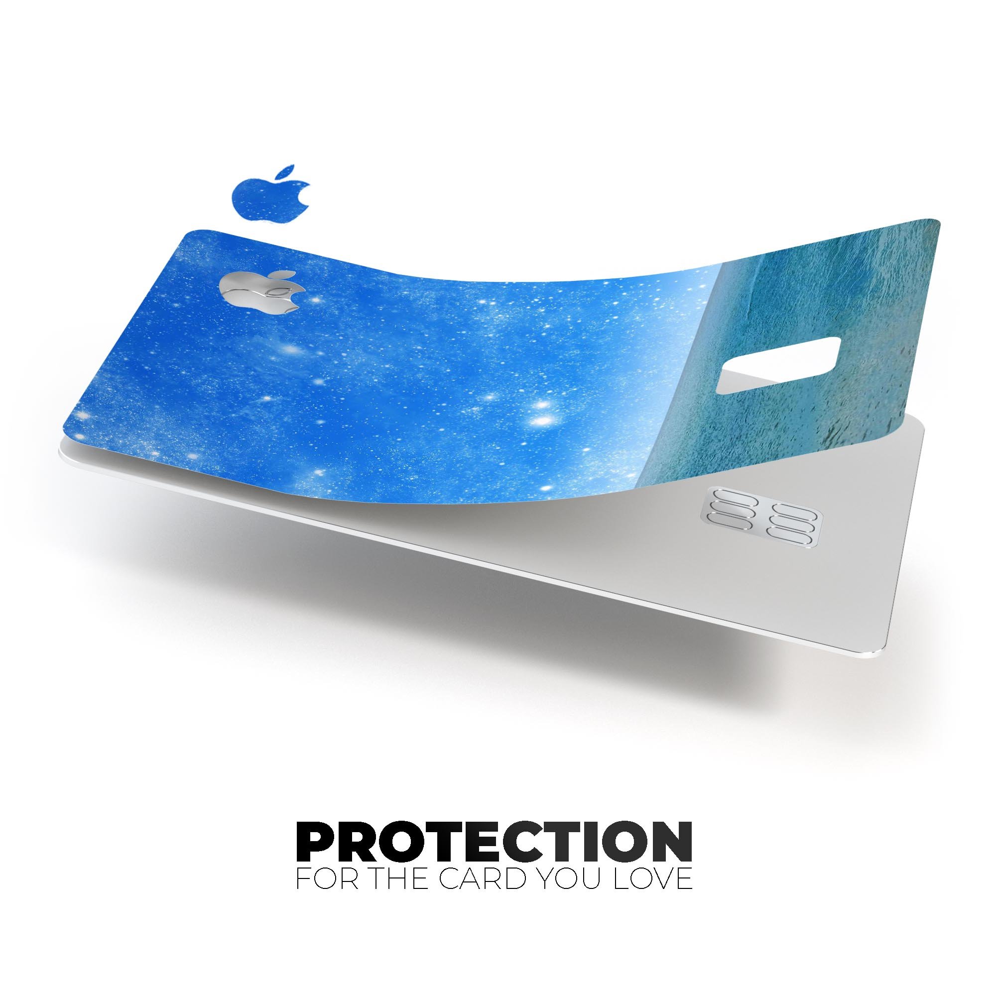 Fantasy Fantasea Premium Protective Decal Skin-Kit for Apple Card, showcasing its vibrant design and high-quality finish.