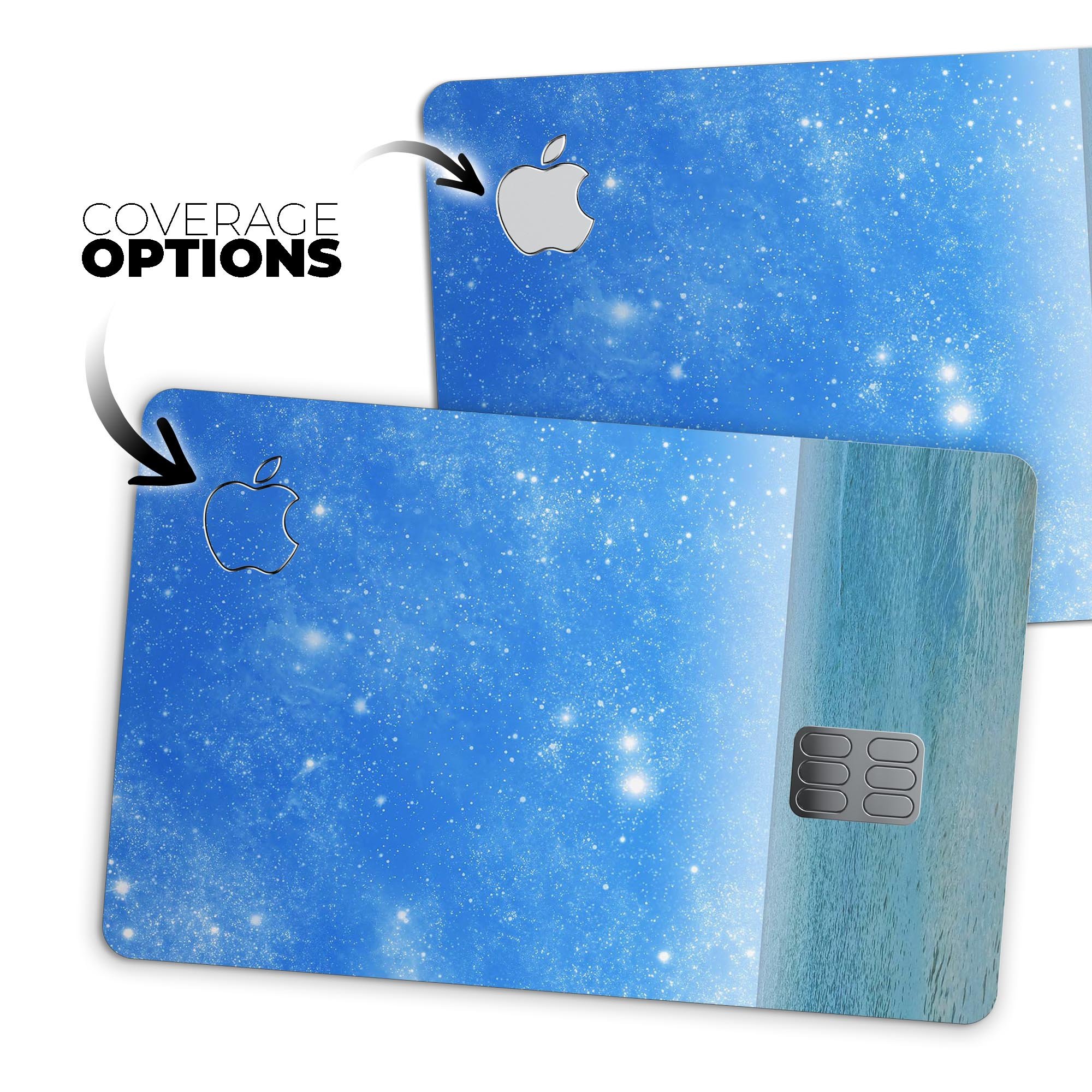 Fantasy Fantasea Premium Protective Decal Skin-Kit for Apple Card, showcasing its vibrant design and high-quality finish.