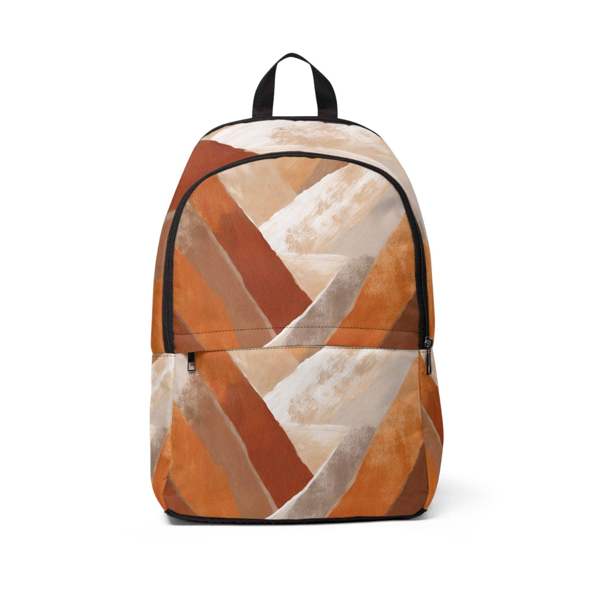 Fashion Backpack featuring a waterproof boho watercolor print, designed for style and functionality.