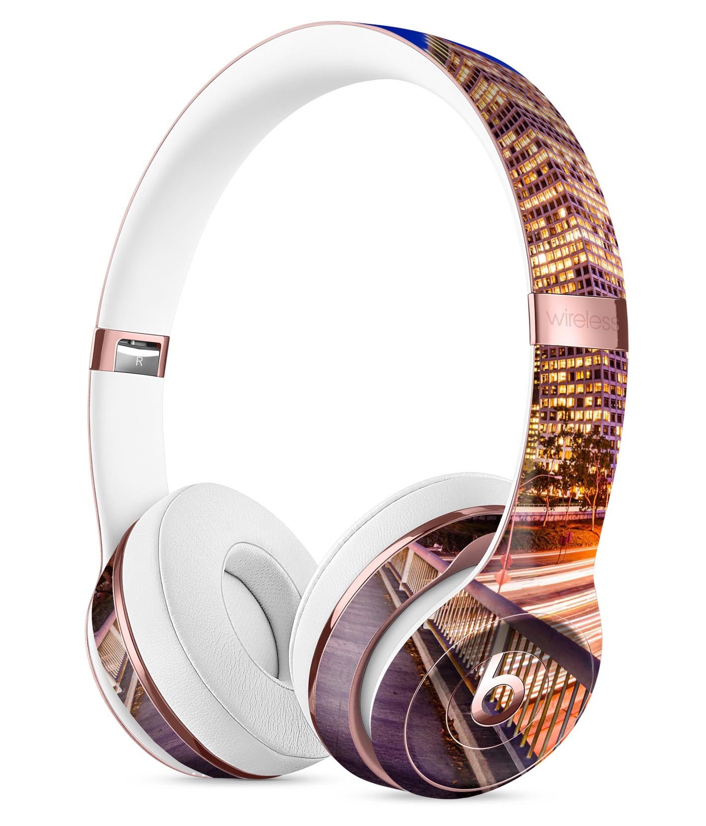 Fast City Life Full-Body Skin Kit for Beats by Dre Solo 3 Wireless, showcasing vibrant designs and a perfect fit.