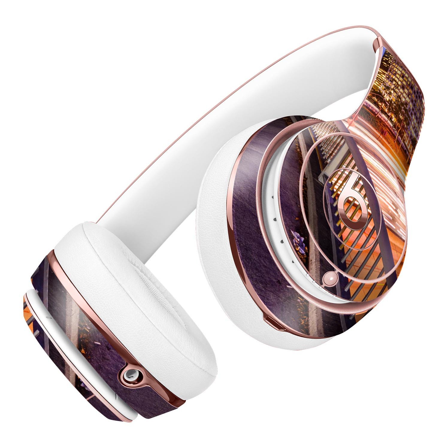 Fast City Life Full-Body Skin Kit for Beats by Dre Solo 3 Wireless, showcasing vibrant designs and a perfect fit.