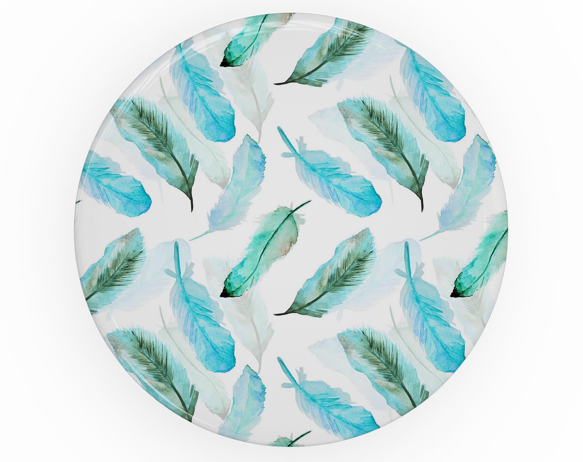 Feathery Watercolor Skin Kit for PopSockets, showcasing vibrant colors and a sleek design, perfect for personalizing smartphone grips.