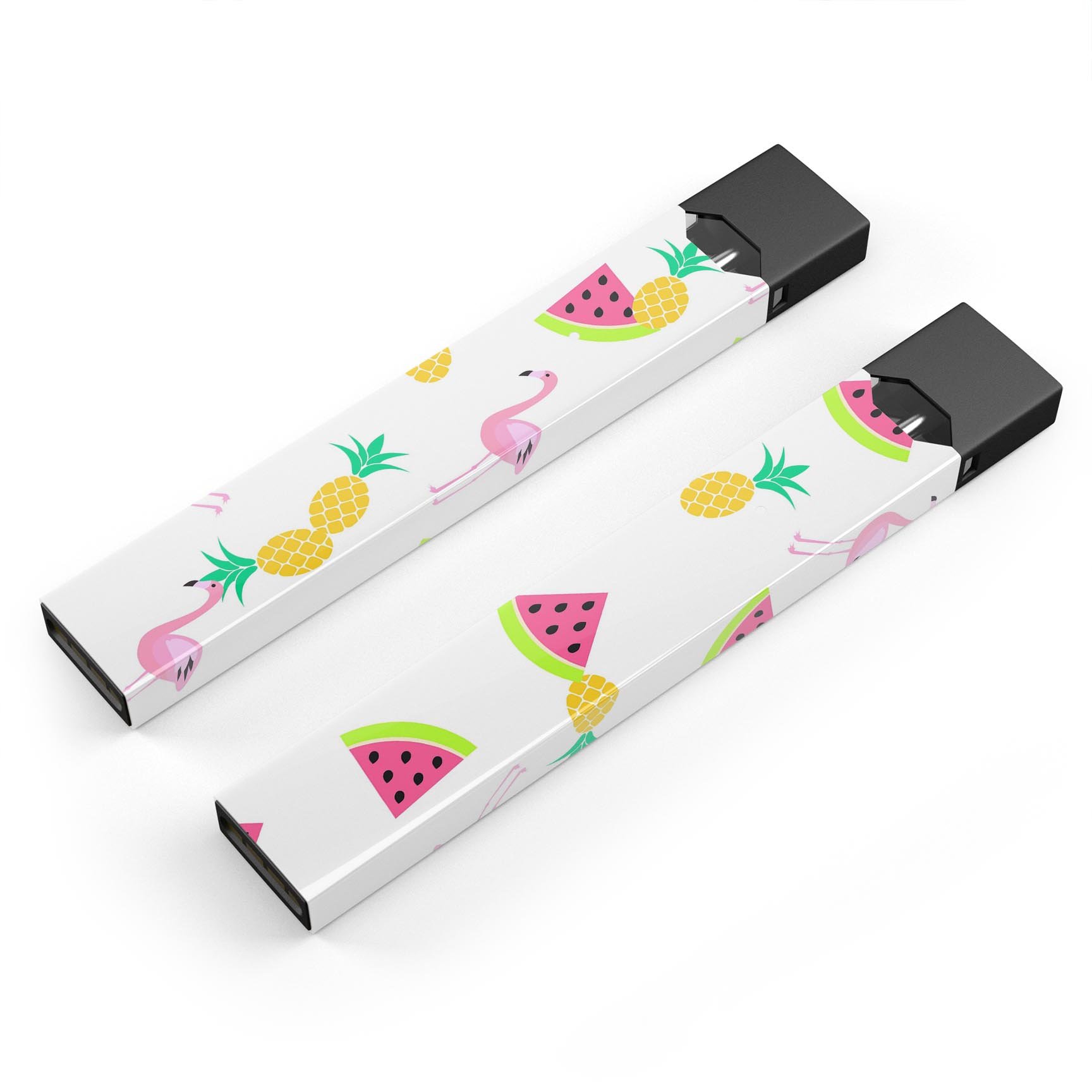 Flaminos Fun and Fruit premium decal skin-wrap sticker for JUUL device, showcasing vibrant colors and precise cut.