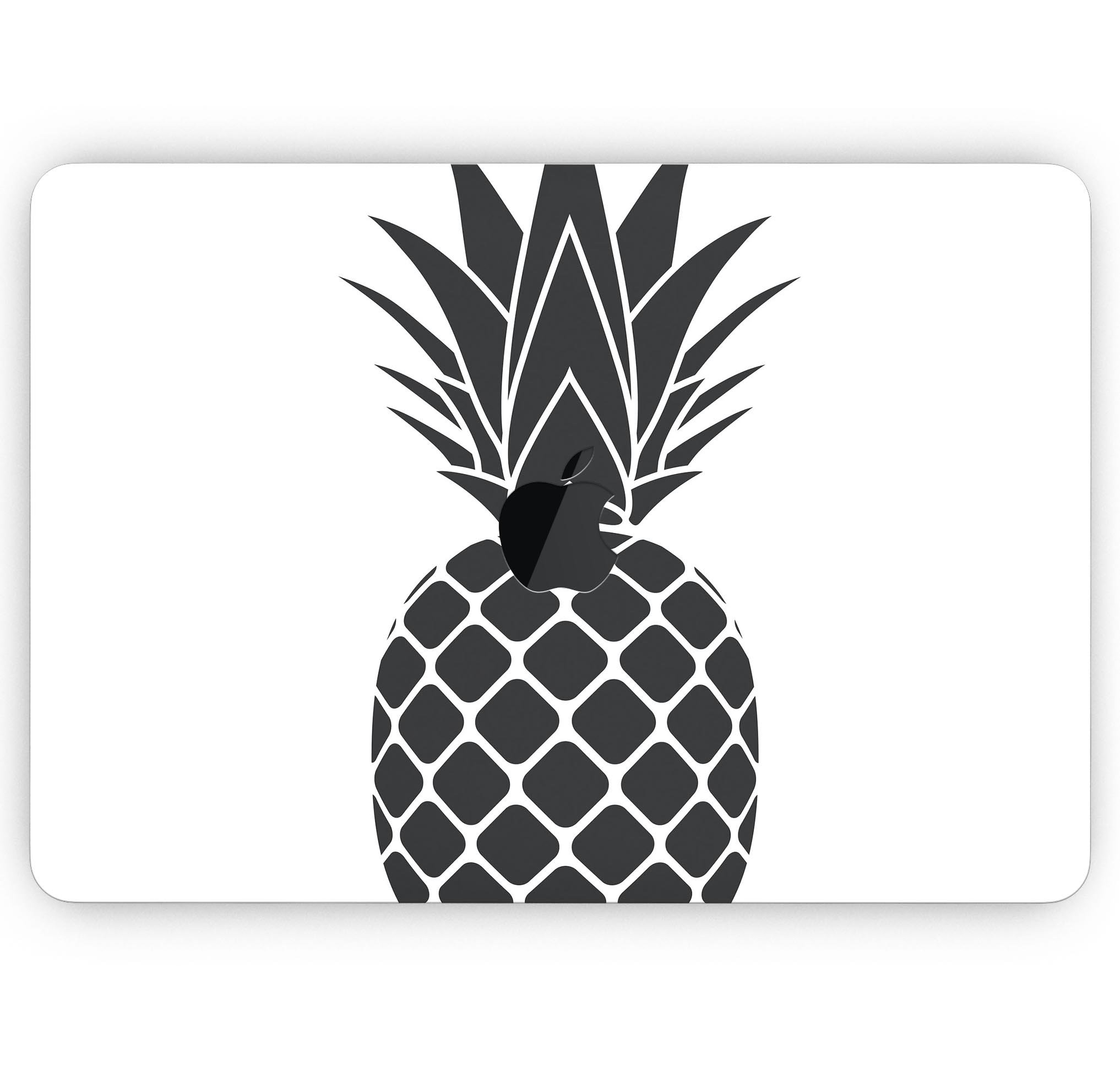 Flat Pineapple skin decal wrap kit for Apple MacBook, showcasing vibrant design and premium vinyl material.