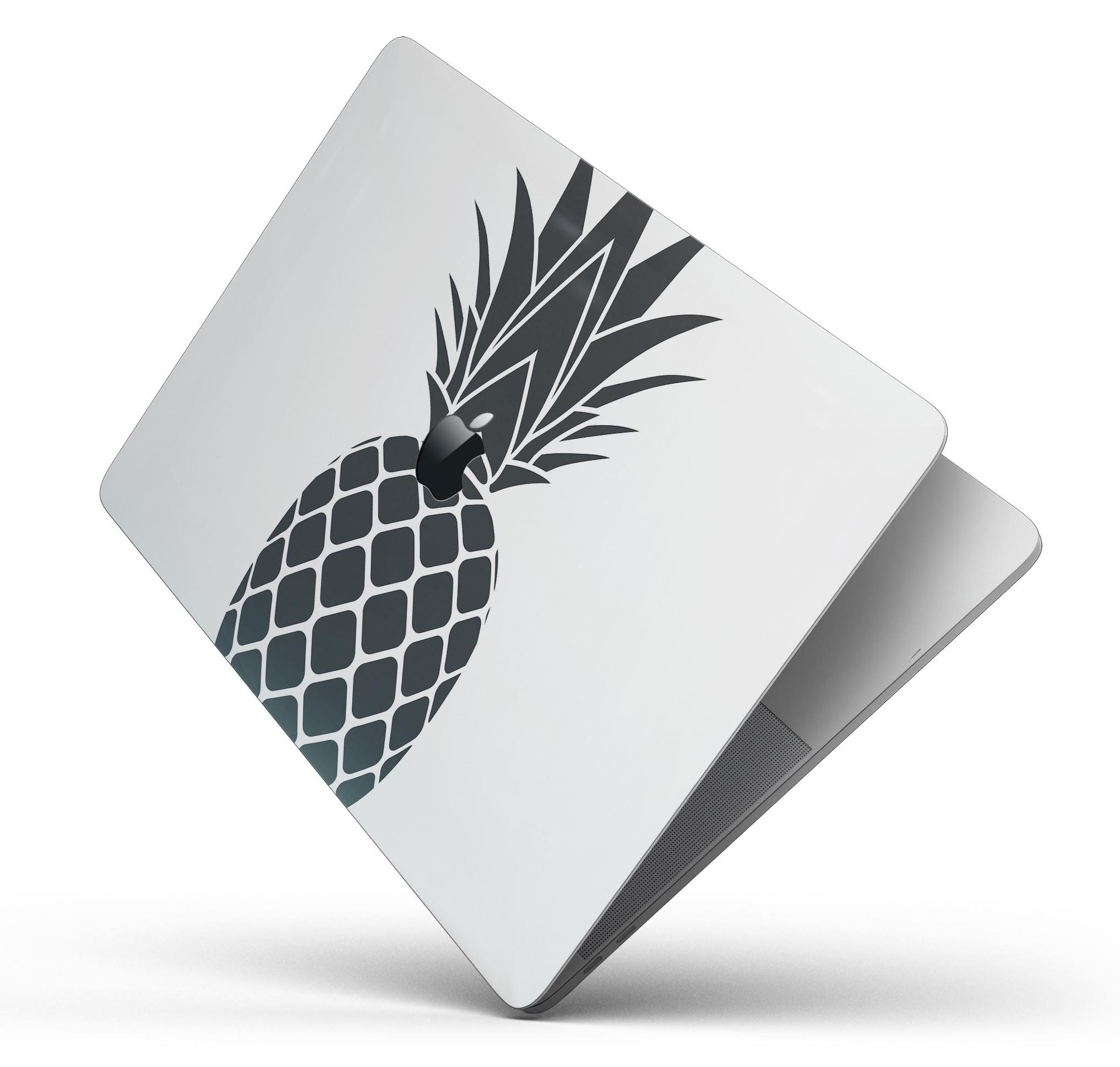 Flat Pineapple skin decal wrap kit for Apple MacBook, showcasing vibrant design and premium vinyl material.