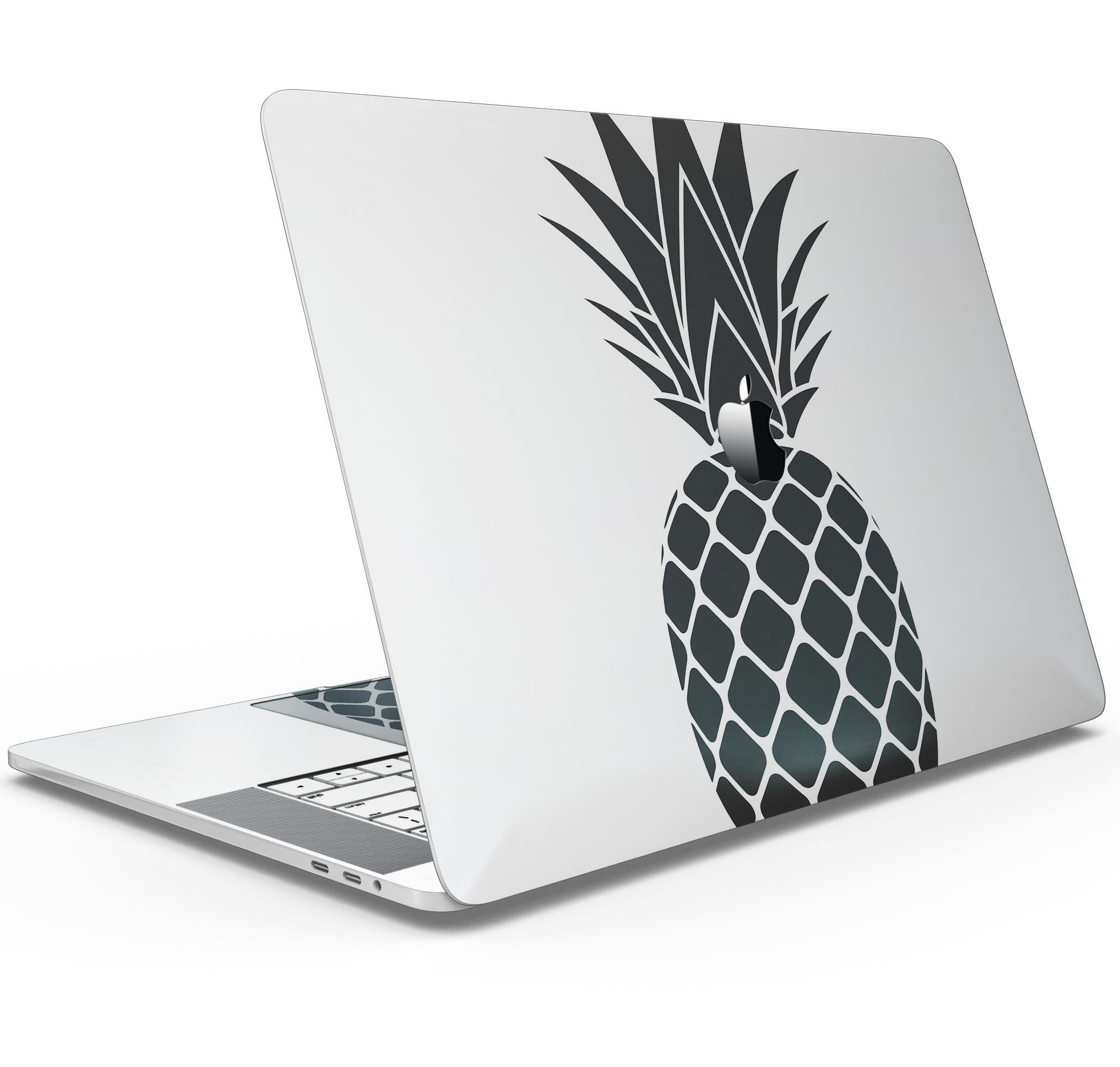 Flat Pineapple skin decal wrap kit for Apple MacBook, showcasing vibrant design and premium vinyl material.