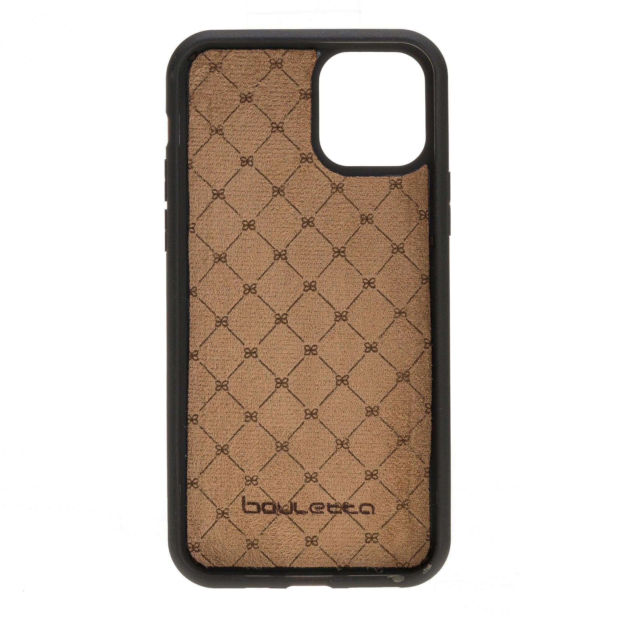 Flex Cover Leather Back Case for Apple iPhone 11 Series, showcasing its sleek design and premium leather material.
