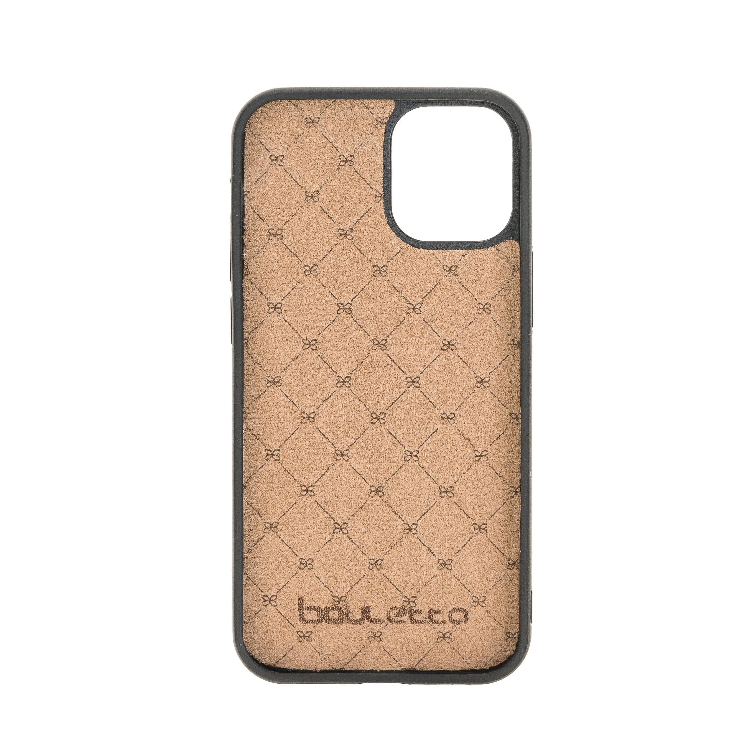 Flexible leather back cover for Apple iPhone 12 series, showcasing its sleek design and high-quality leather material.