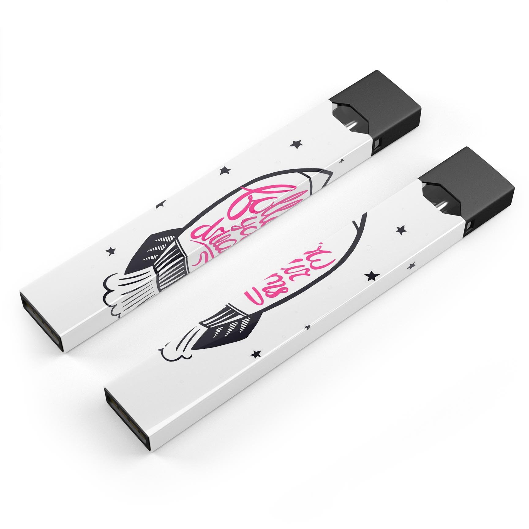 Follow Your Dreams premium decal skin-wrap sticker designed for JUUL vaping device, featuring vibrant graphics and protective lamination.