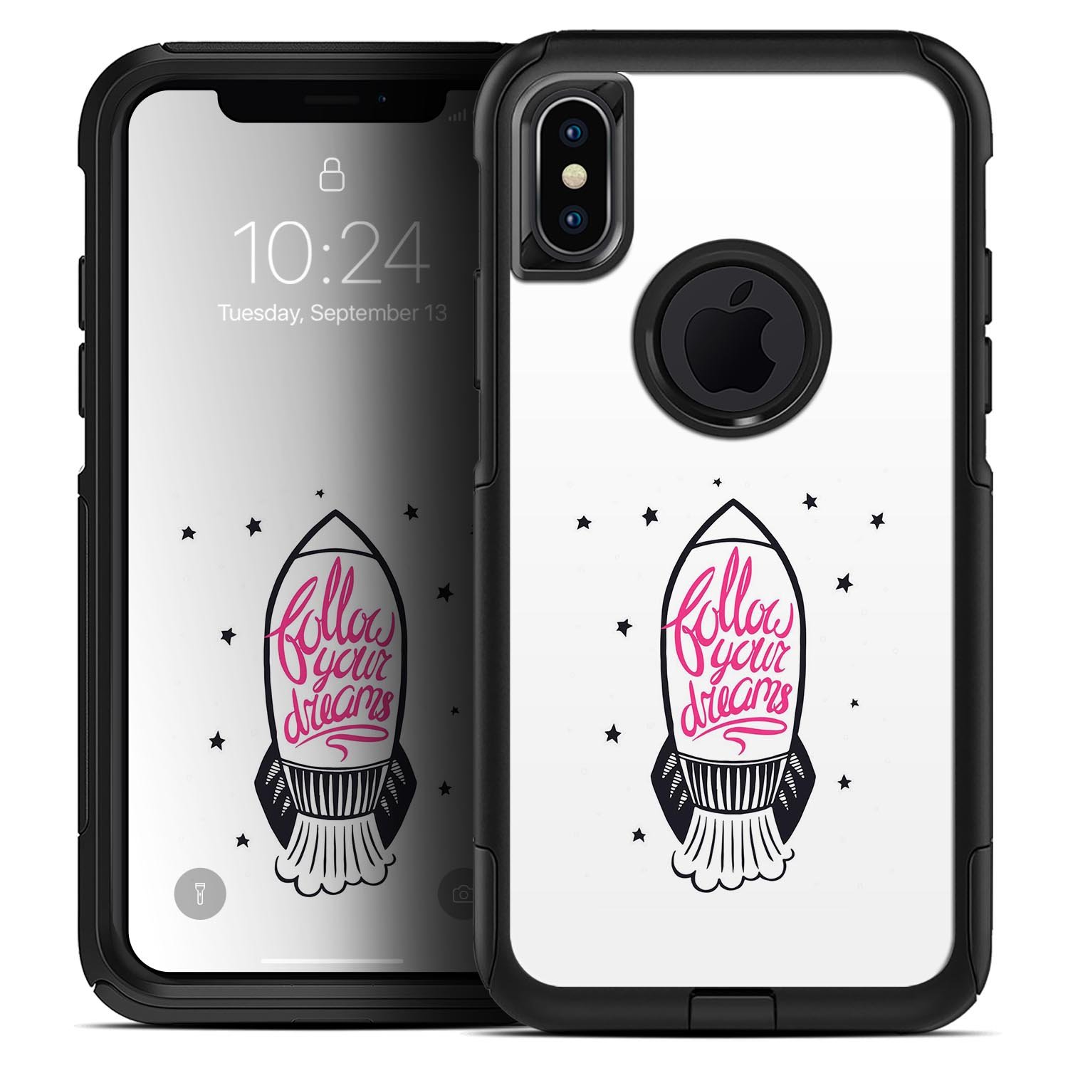Follow Your Dreams Skin Kit for iPhone OtterBox Cases featuring vibrant design and ultra-thin protection.