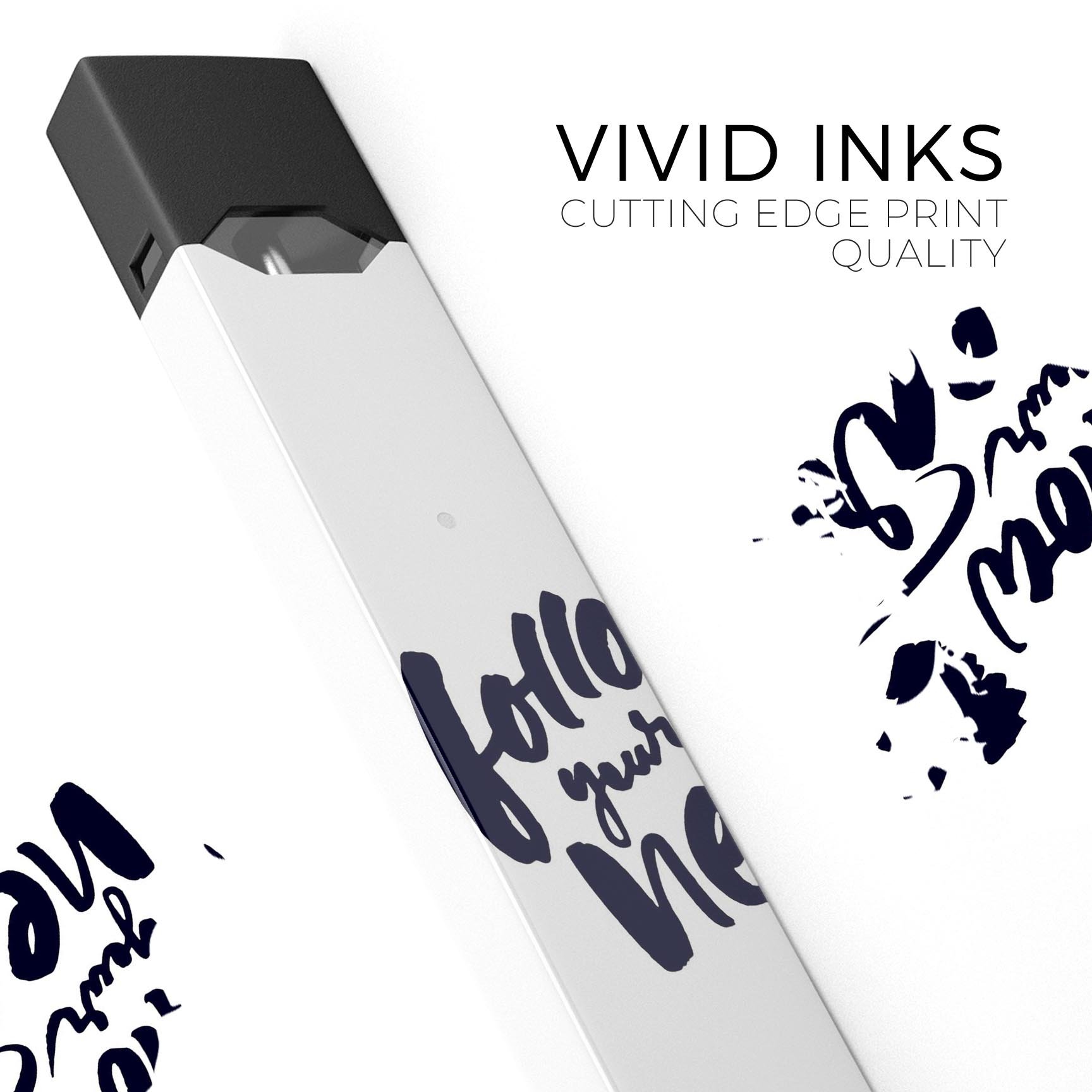 Follow Your Heart Premium Decal Skin-Wrap Sticker designed for JUUL vaping device, showcasing vibrant graphics and protective features.