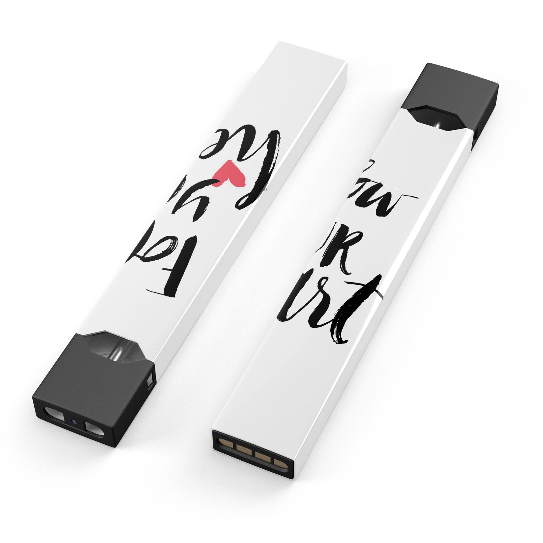 Follow Your Heart V2 premium decal skin-wrap sticker designed for JUUL vaping device, showcasing vibrant graphics and protective features.