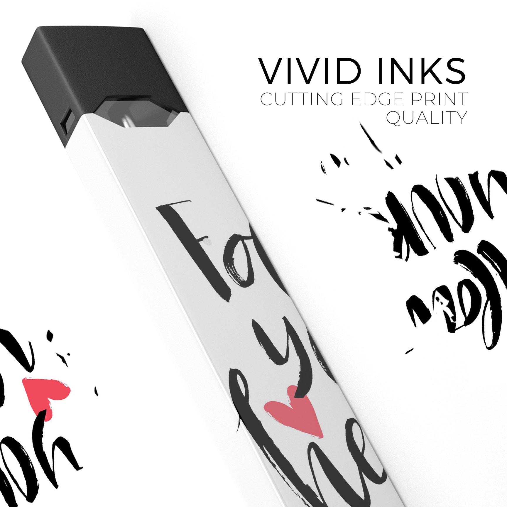Follow Your Heart V2 premium decal skin-wrap sticker designed for JUUL vaping device, showcasing vibrant graphics and protective features.