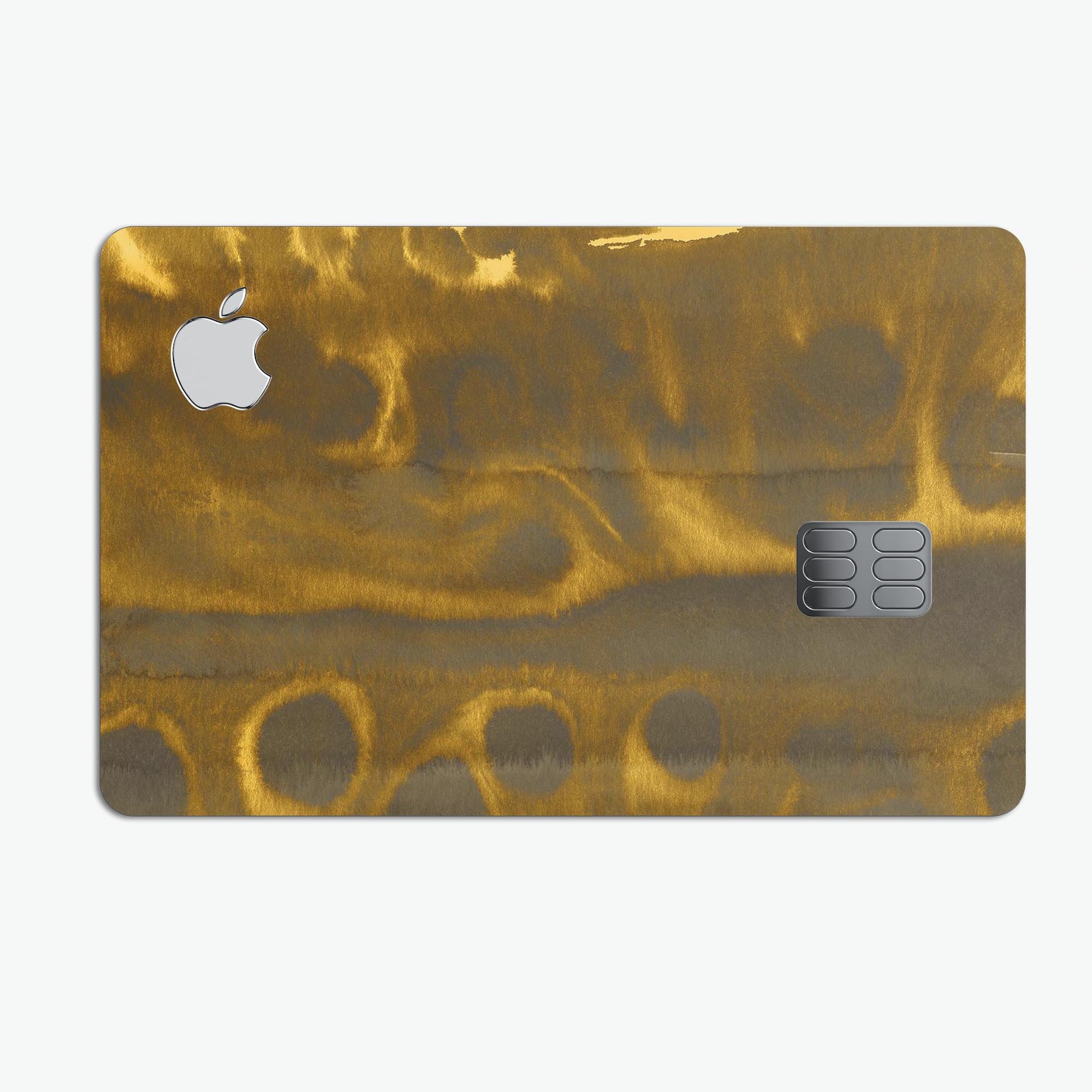 Forest Caverns Premium Protective Decal Skin-Kit for Apple Card, showcasing its unique design and high-quality finish.