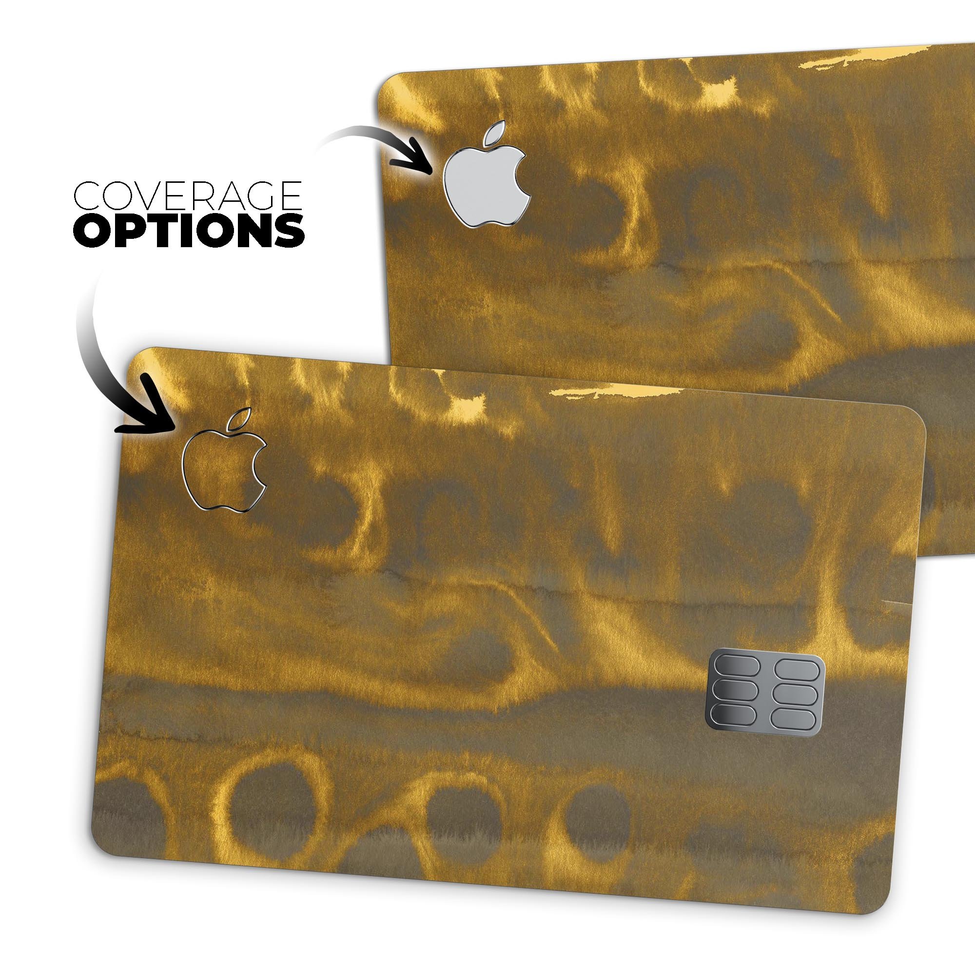 Forest Caverns Premium Protective Decal Skin-Kit for Apple Card, showcasing its unique design and high-quality finish.