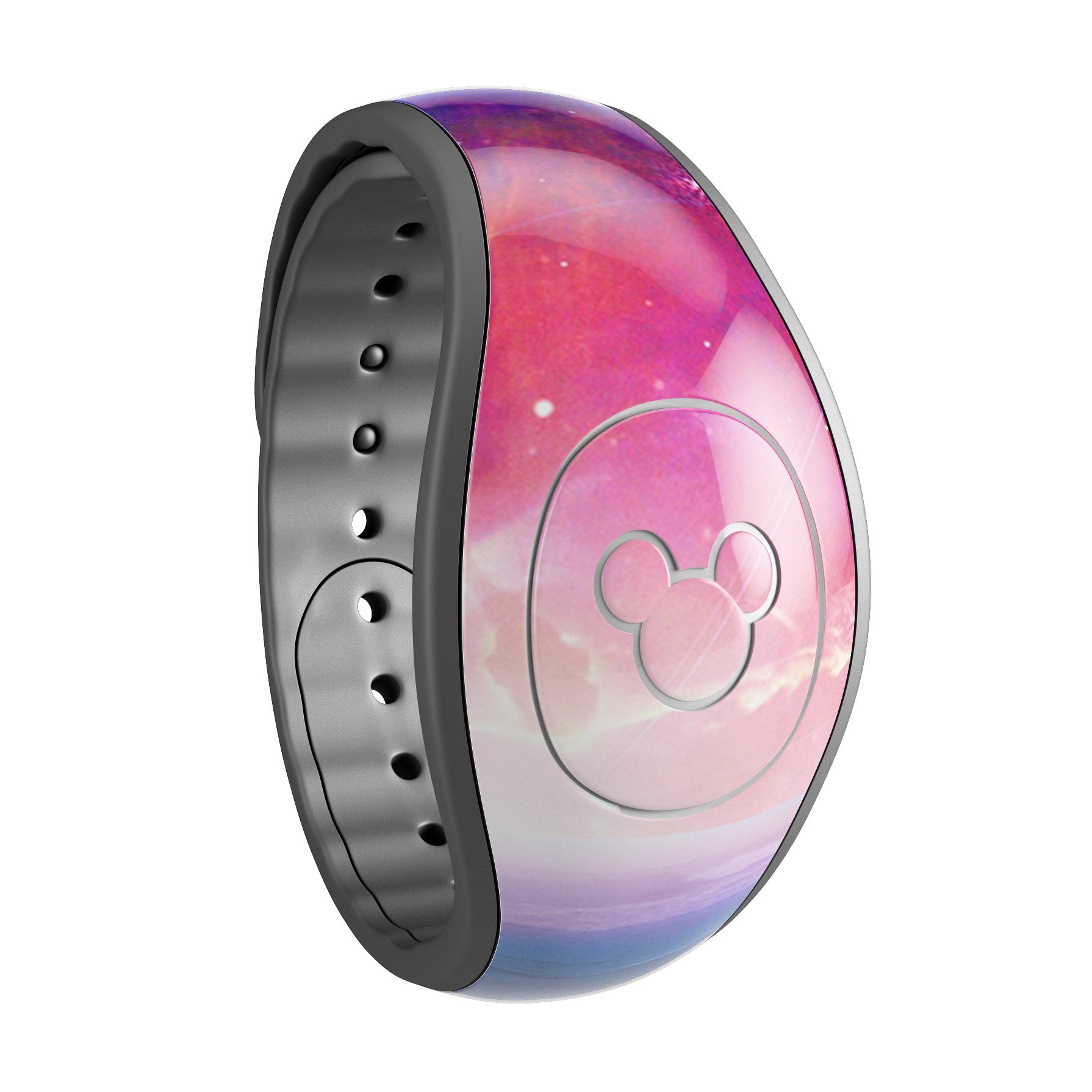 Galaxy Explosion Decal Skin Wrap Kit for Disney Magic Band, featuring vibrant colors and a stunning cosmic design.