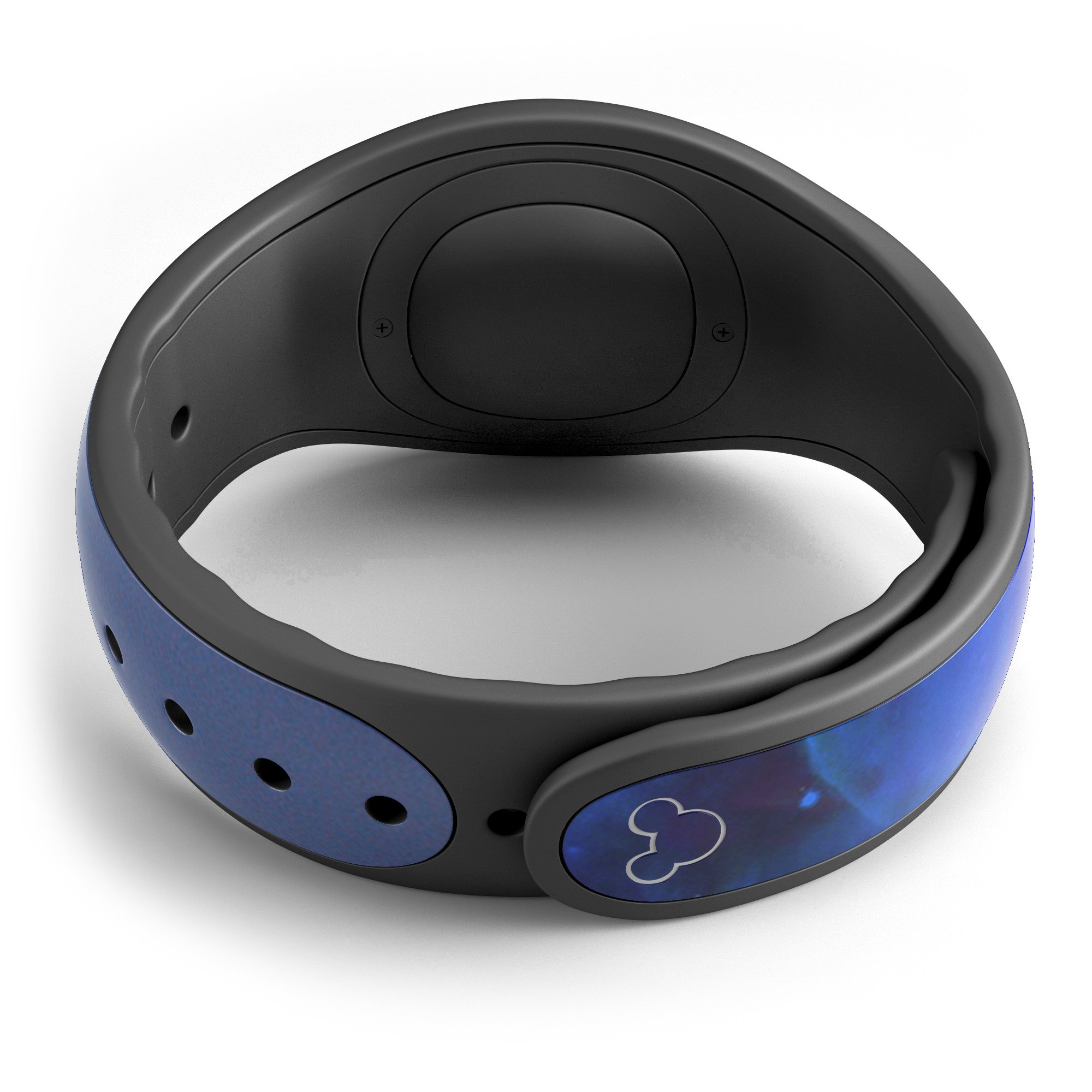 Galaxy Explosion Decal Skin Wrap Kit for Disney Magic Band, featuring vibrant colors and a stunning cosmic design.