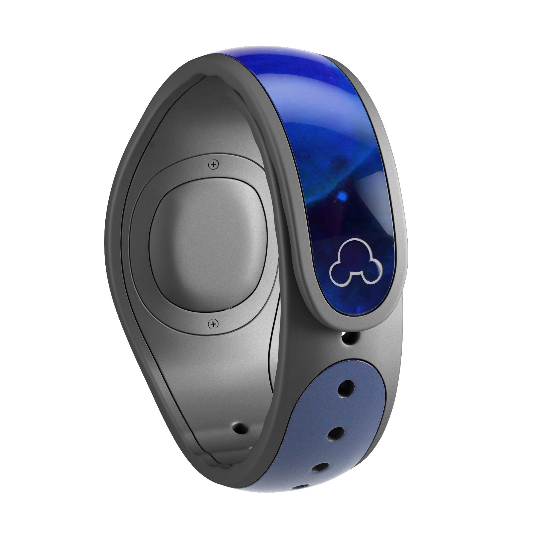 Galaxy Explosion Decal Skin Wrap Kit for Disney Magic Band, featuring vibrant colors and a stunning cosmic design.